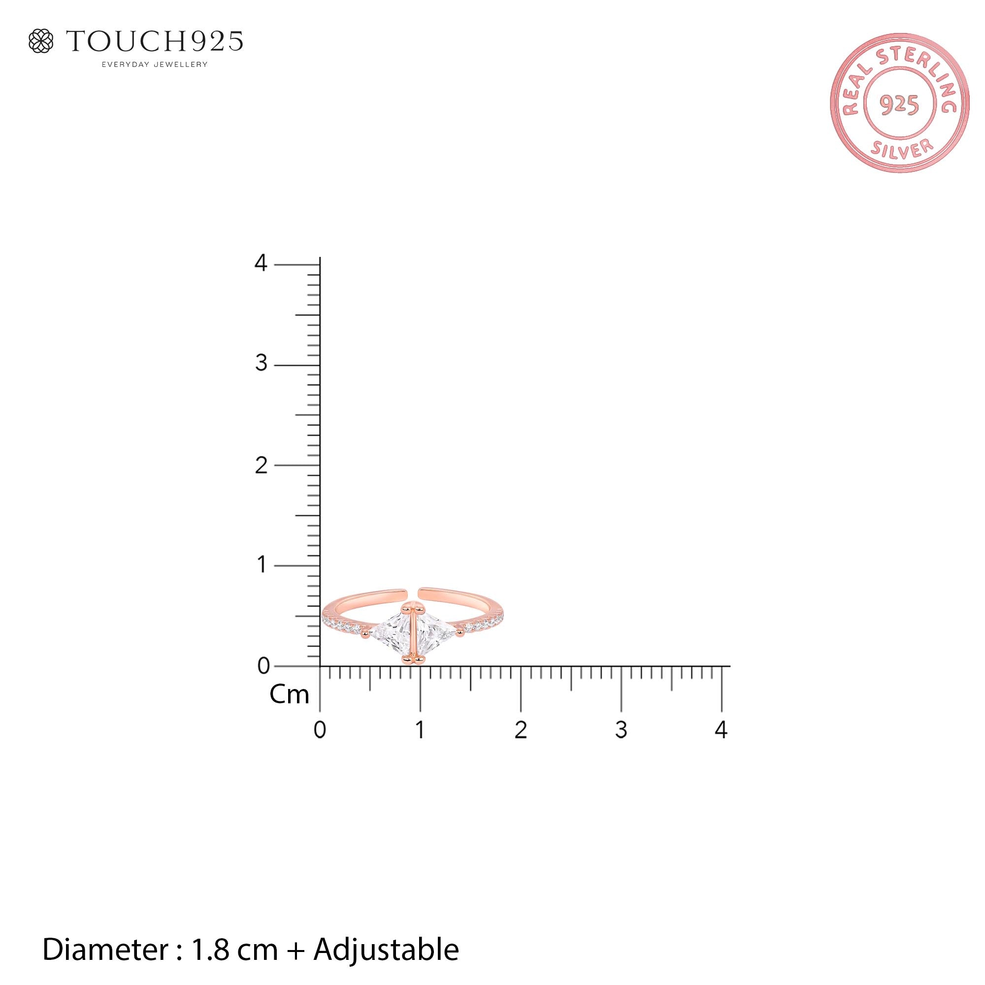 Prism Silver Toe Ring