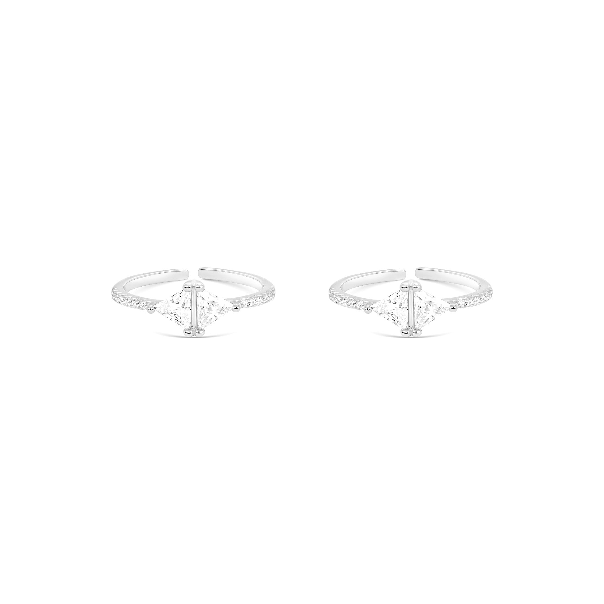 Prism Silver Toe Ring