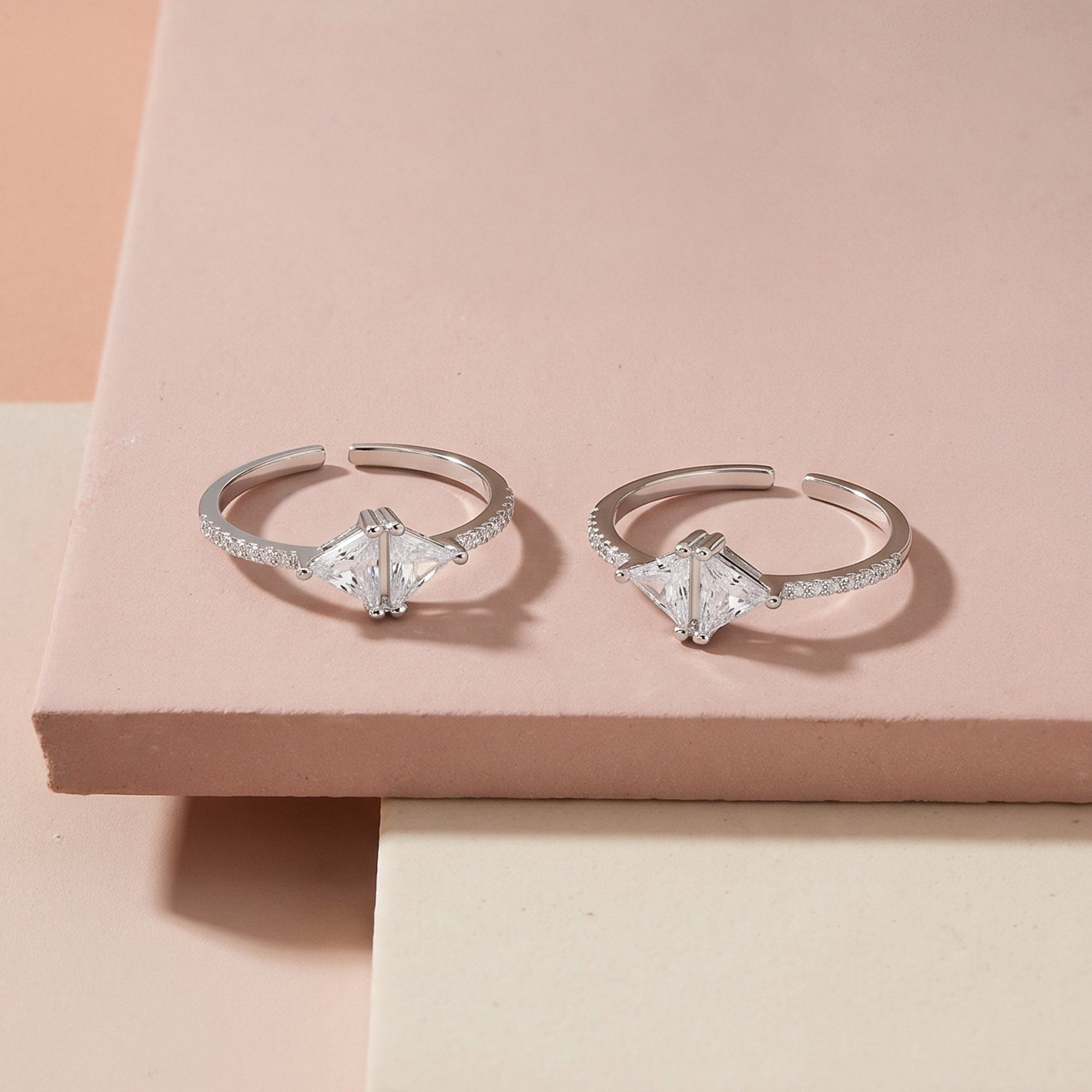 Prism Silver Toe Ring