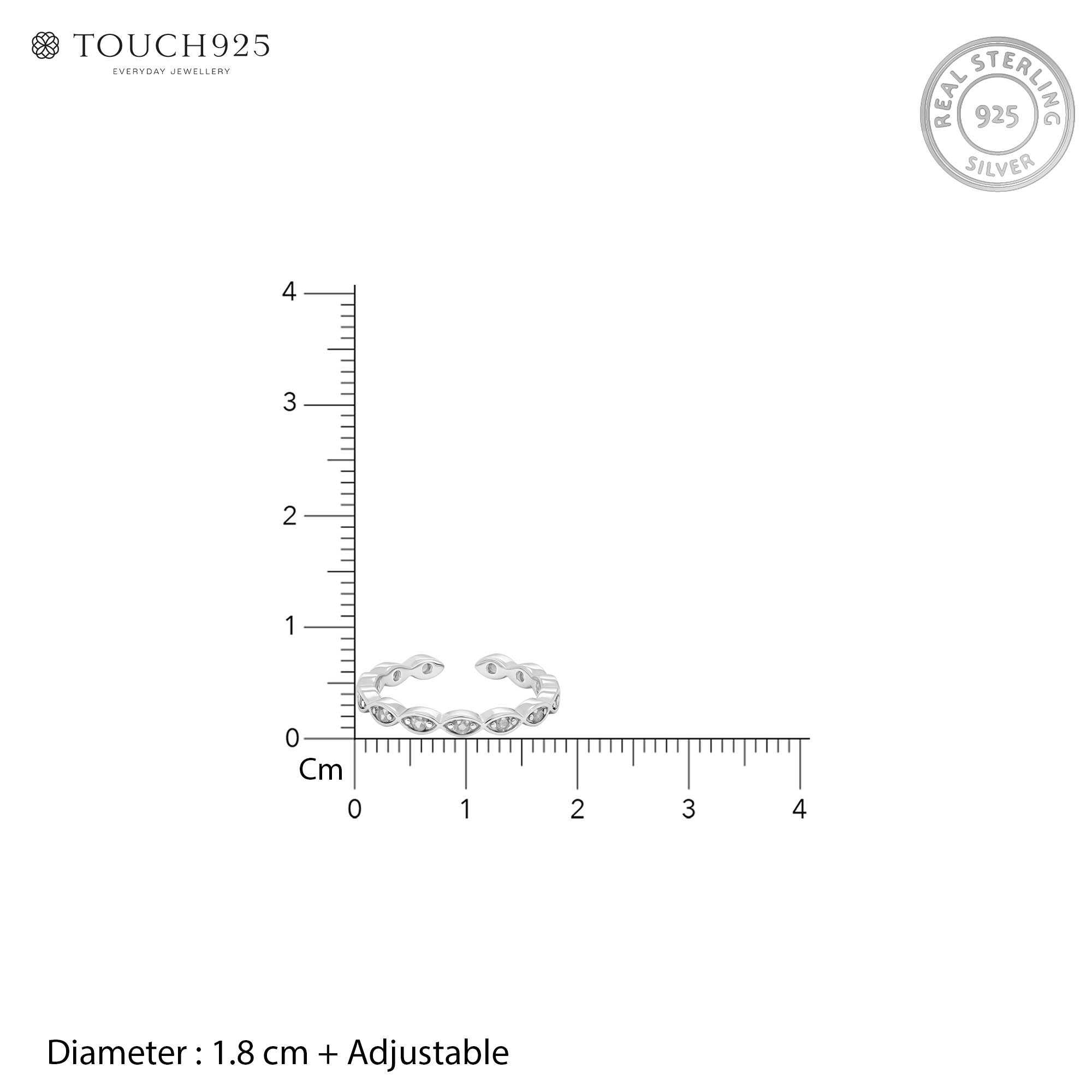 Emerelle Silver Toe Ring