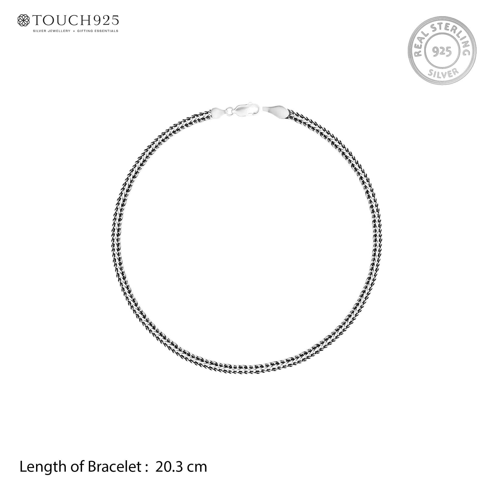Silver Braided Forever Rakhi