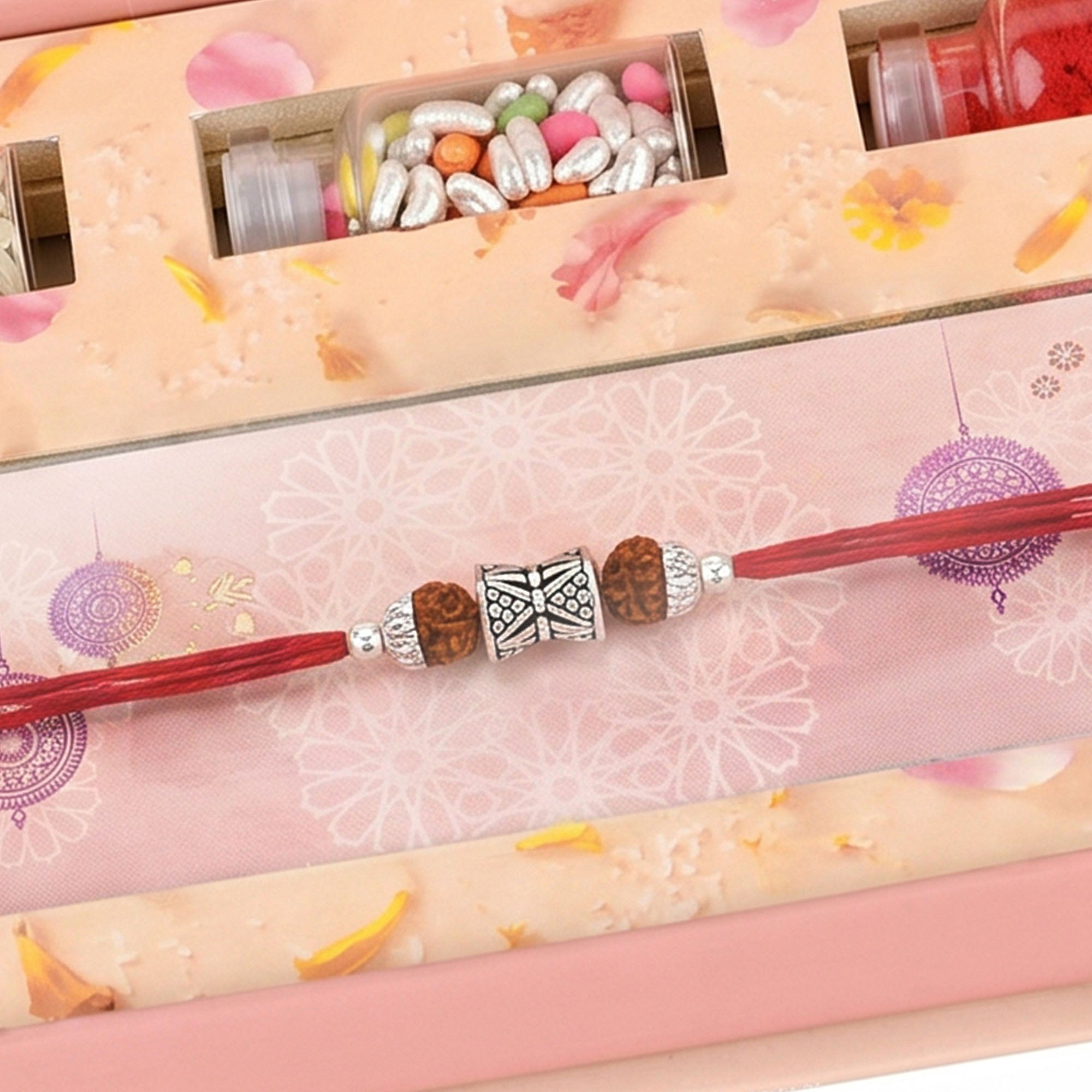 Rudraksha Damru Rakhi Gift Box