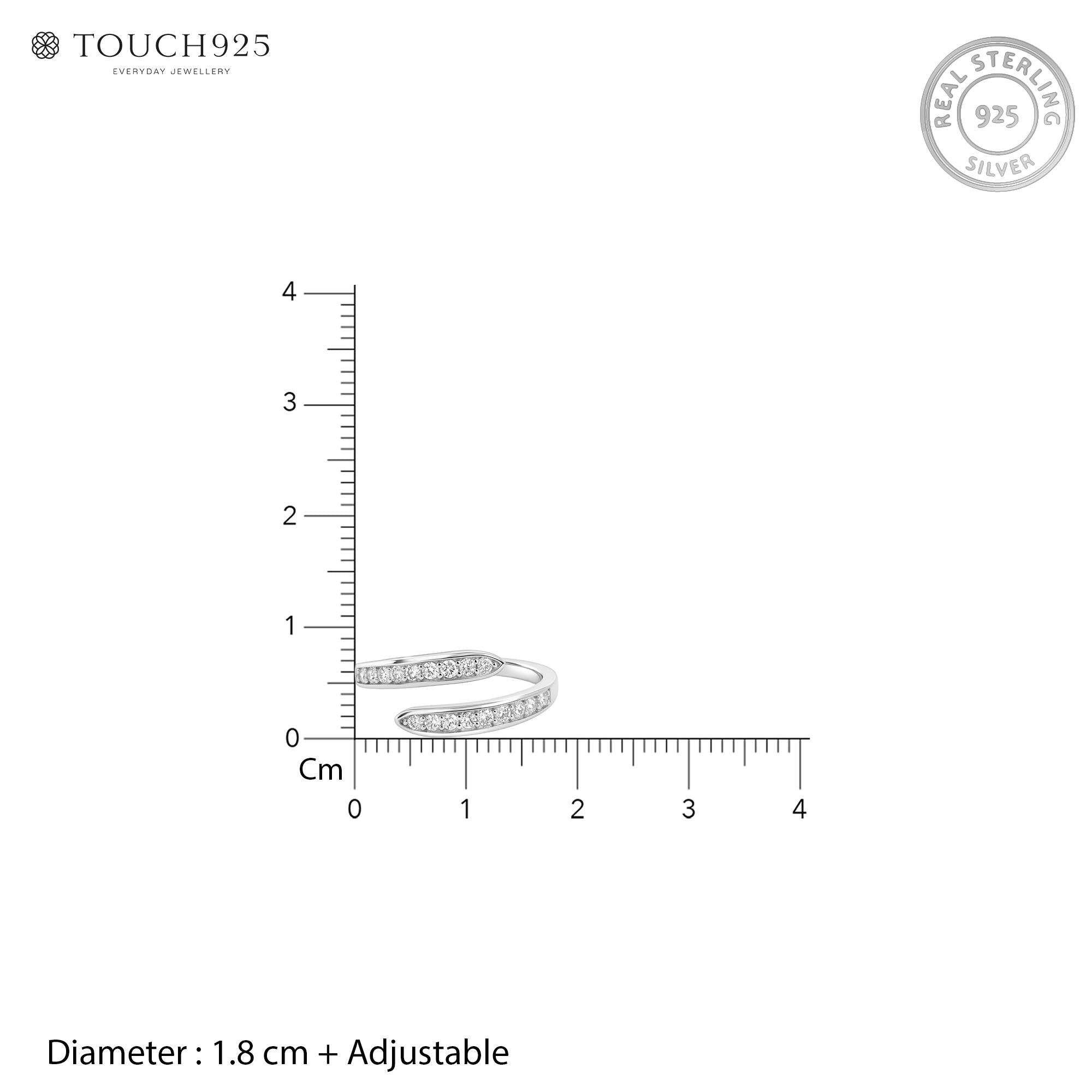 Lustra Silver Toe Ring