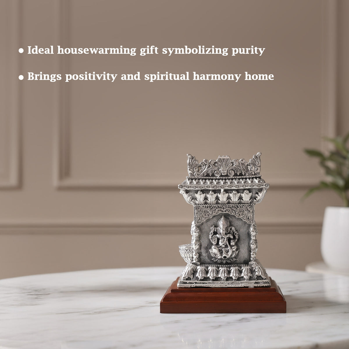 999 Silver Plated Tulsi Pot