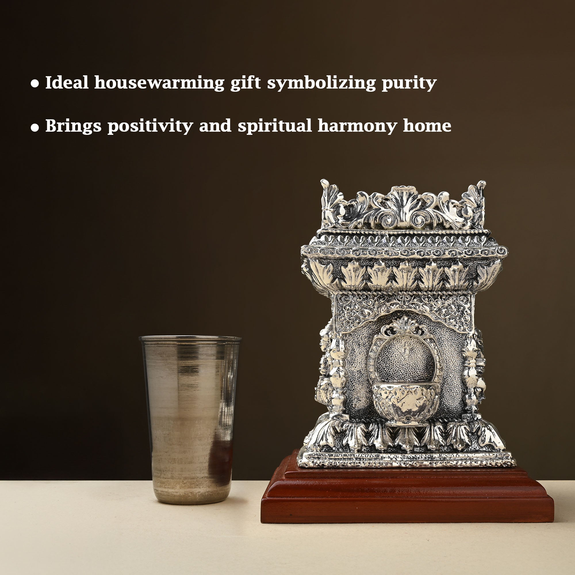 999 Silver Plated Tulsi Pot