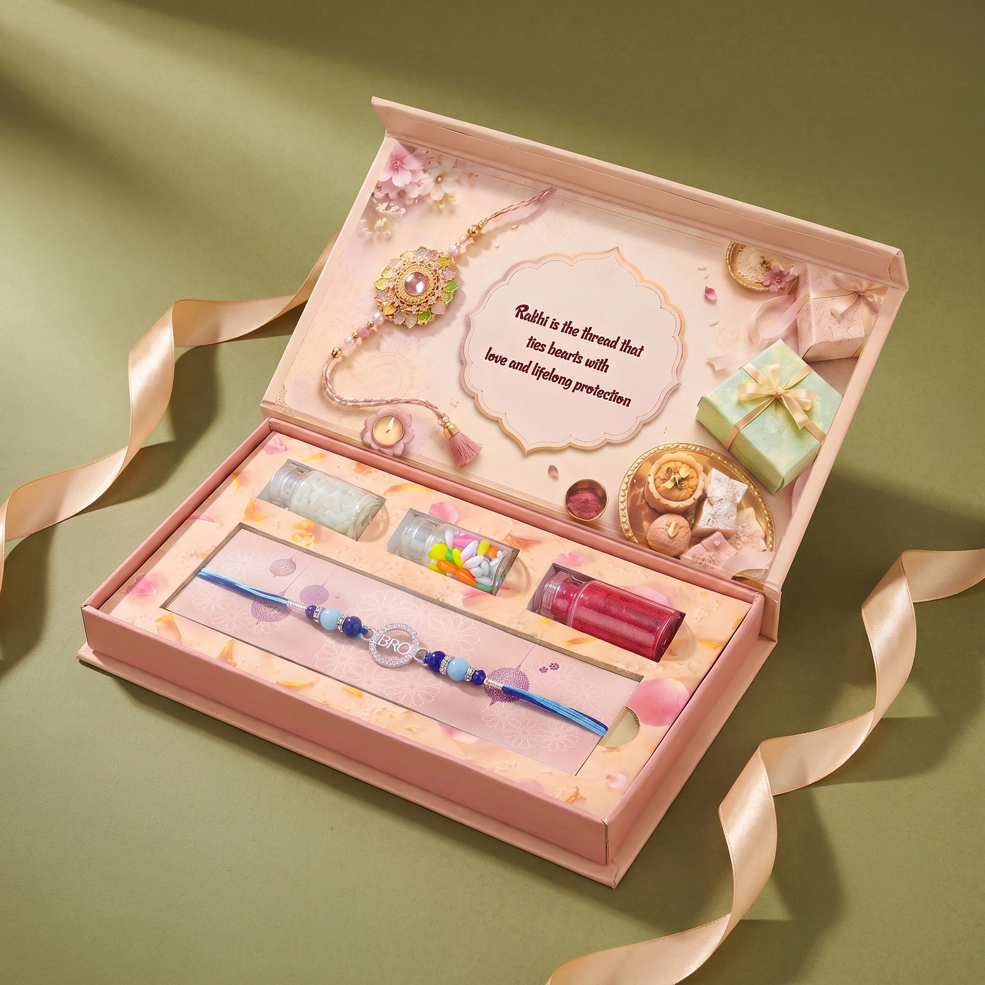 BRO Beaded Rakhi Gift Box