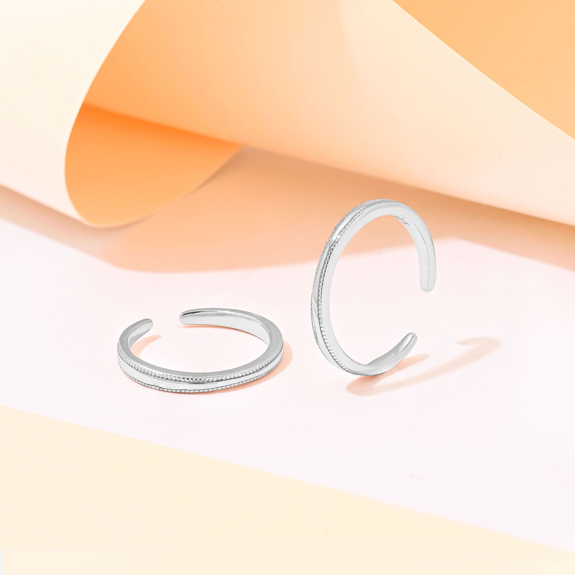 Serene Silver Toe Ring