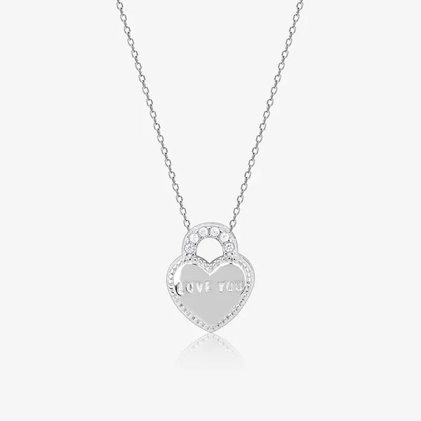 Chunky Heart Silver Chain Locket