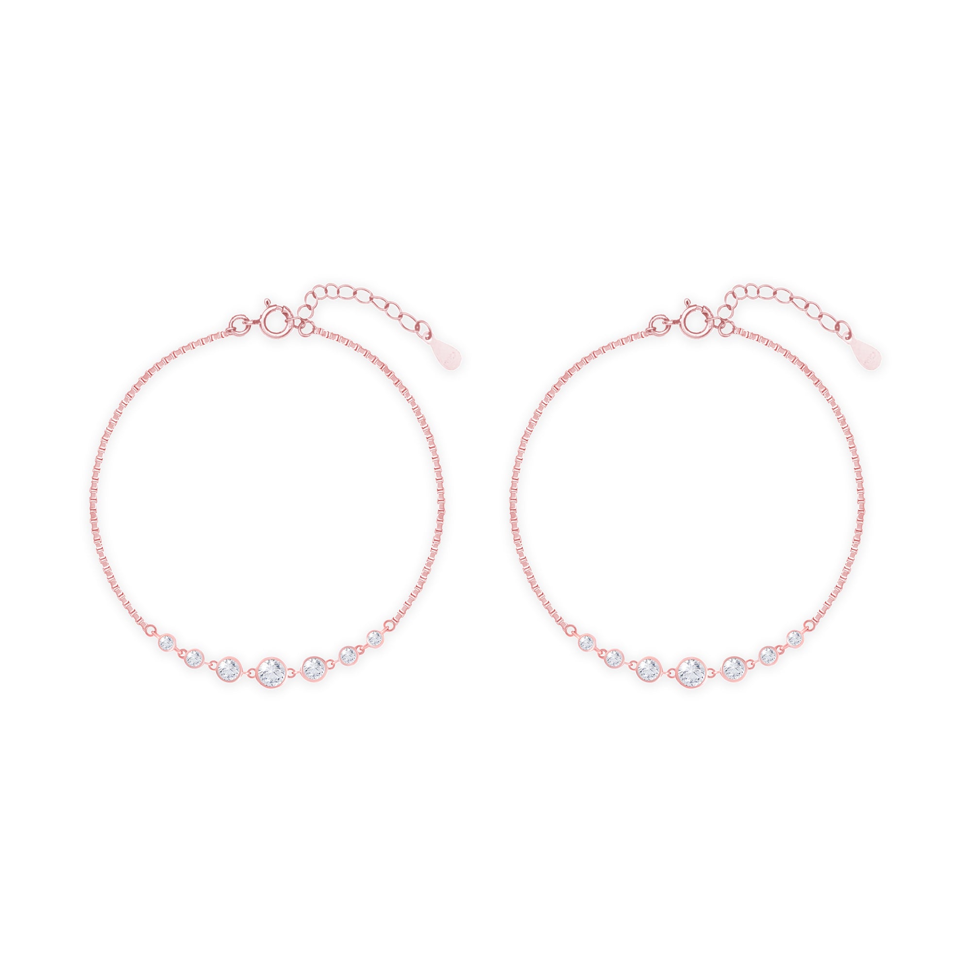 Crimson Silver Anklet