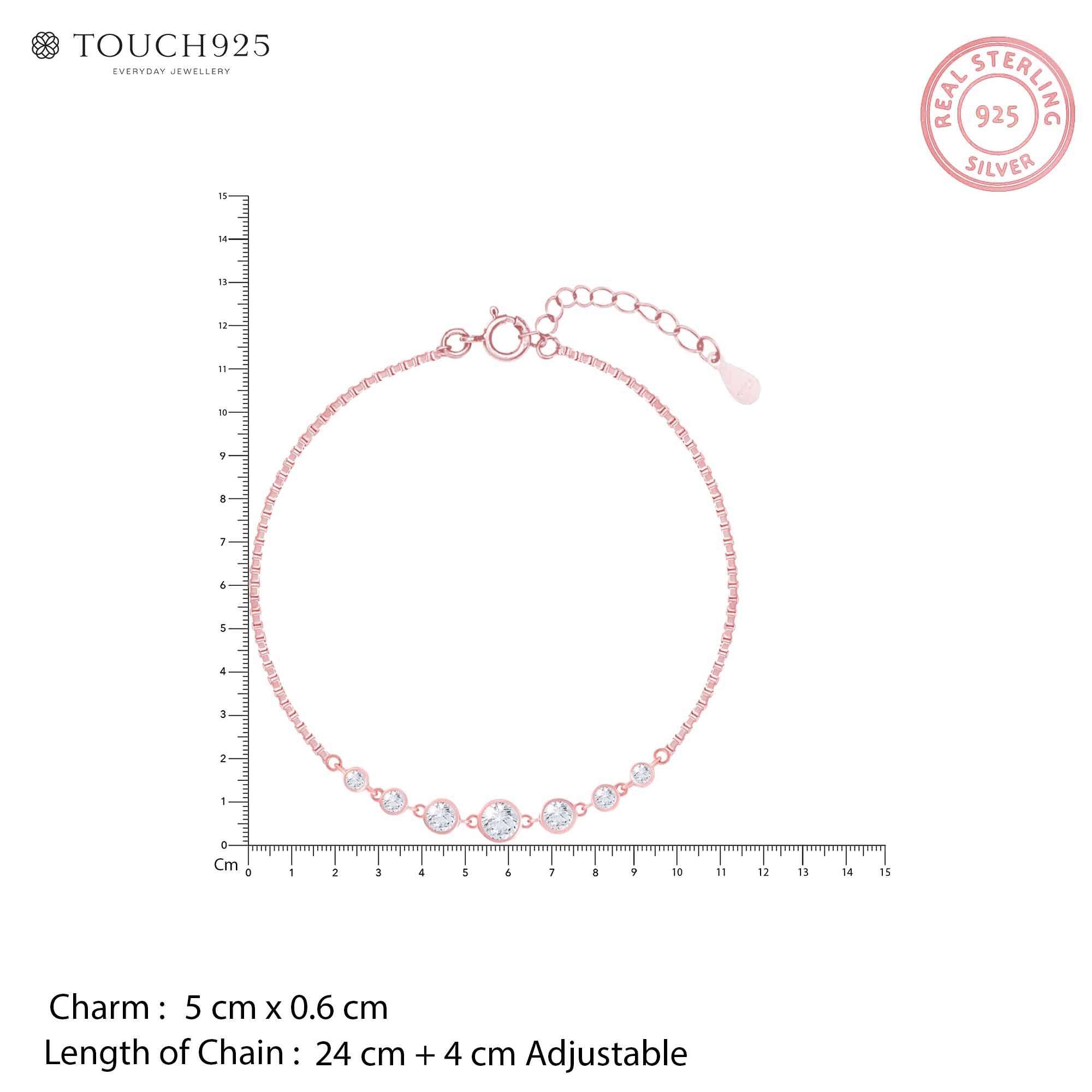 Crimson Silver Anklet