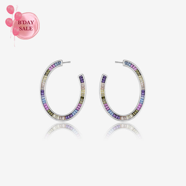 Prismatic Elegance Hoops - Touch925