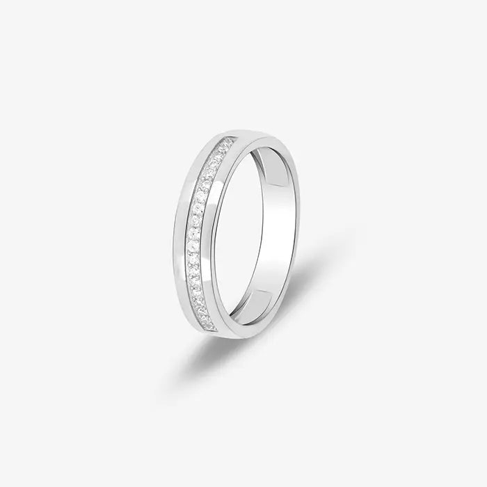 Linear Stone Men's Ring