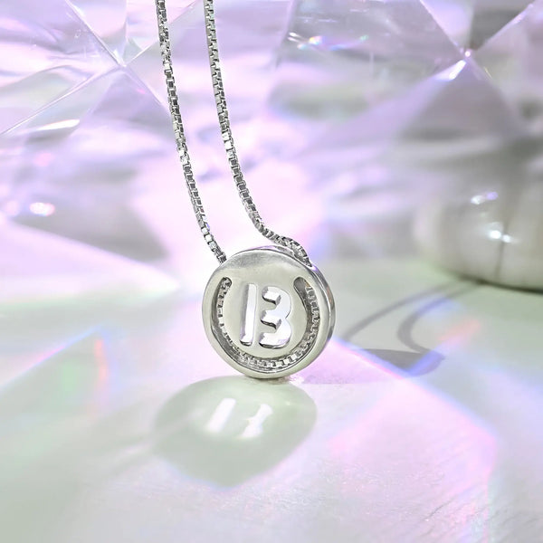 Circular Initial 'B' Necklace