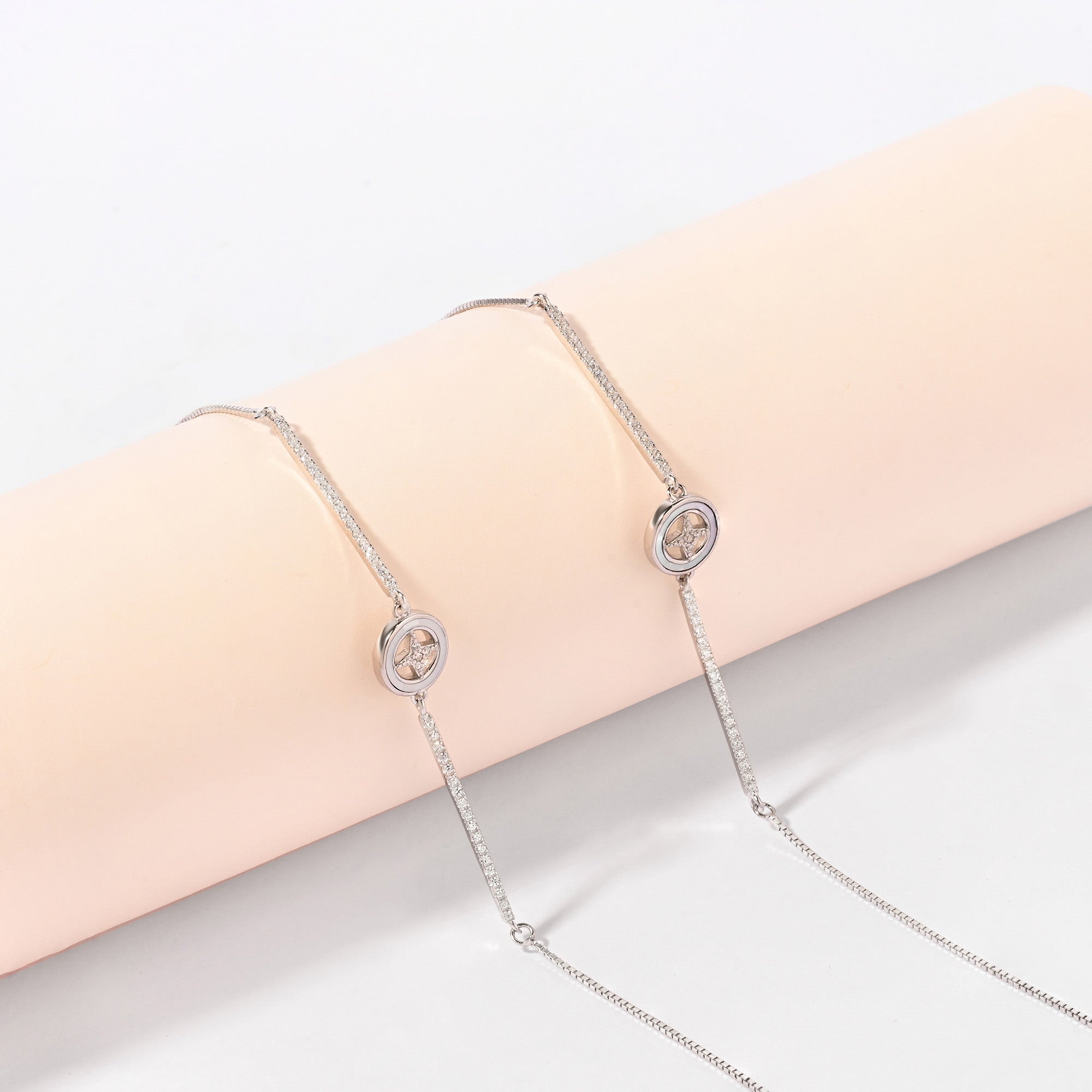 Aurora Star Silver Anklet