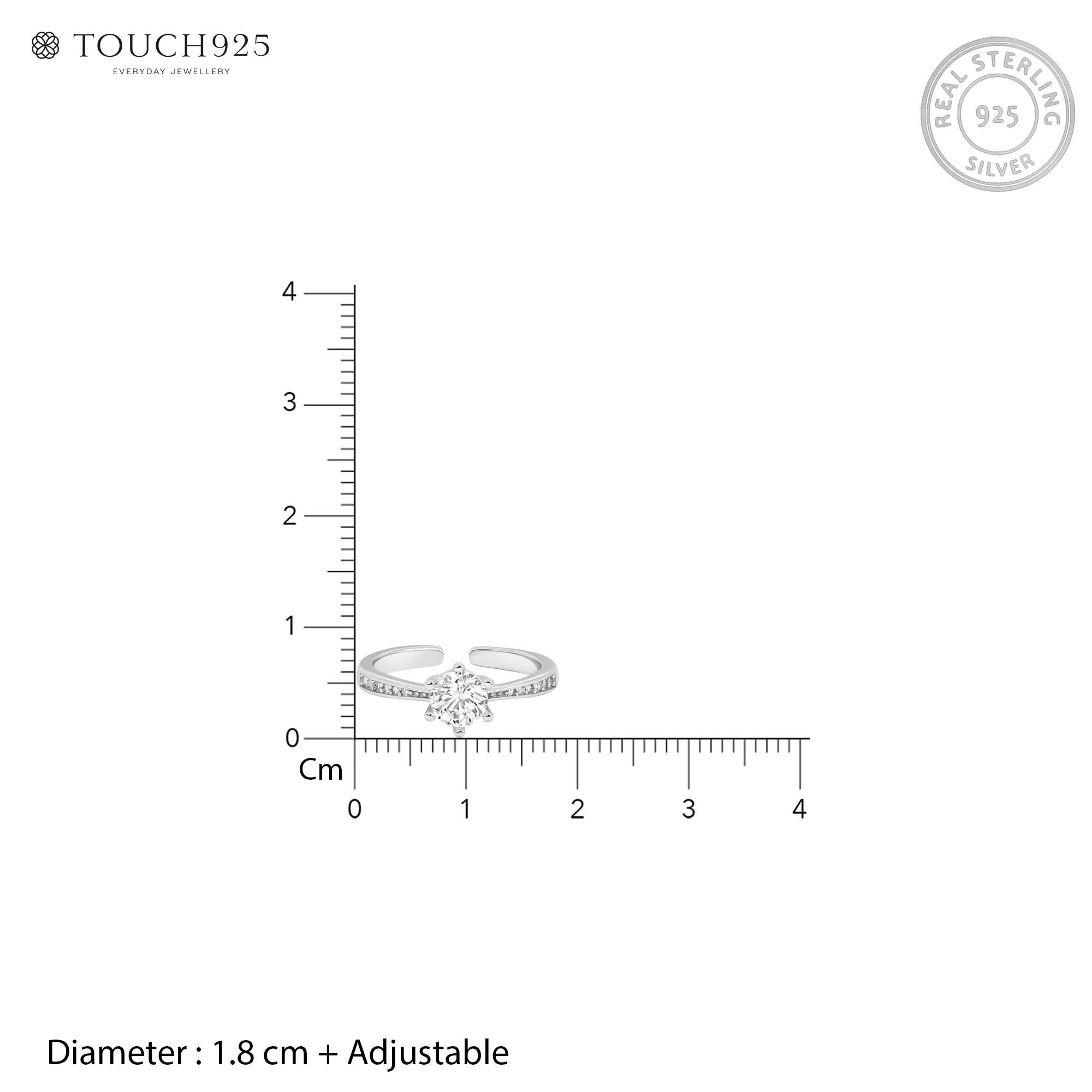 Solaira Silver Toe Ring