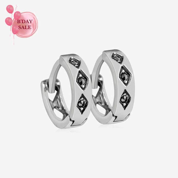 Dainty CZ Silver Hoop - Touch925