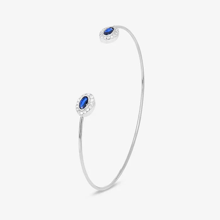 Elegance Blue Cuff Kada - Touch925