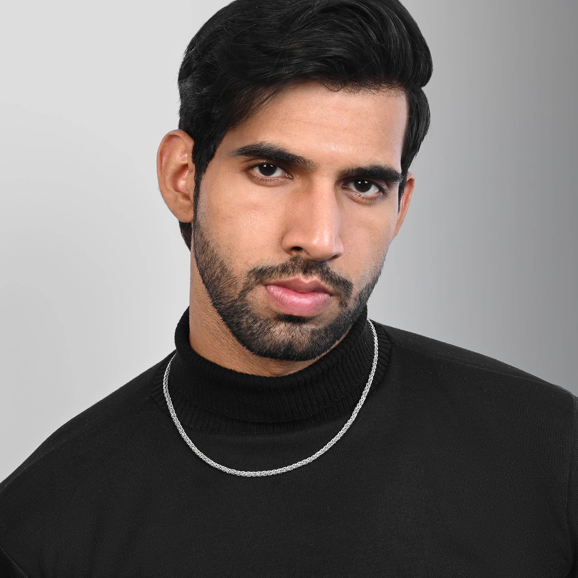 Braided Helix Silver Chain