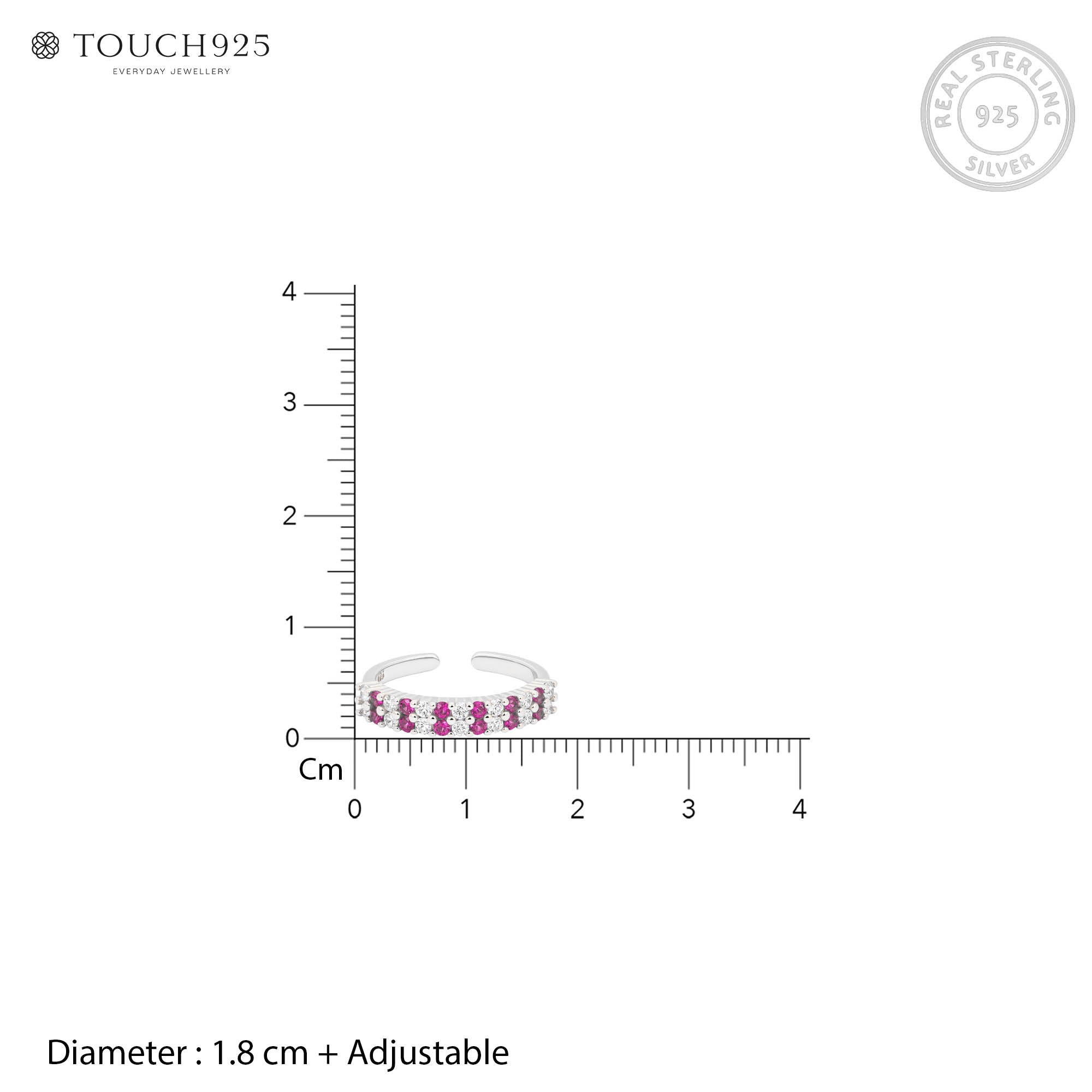 Rosé Luxe Silver Toe Ring