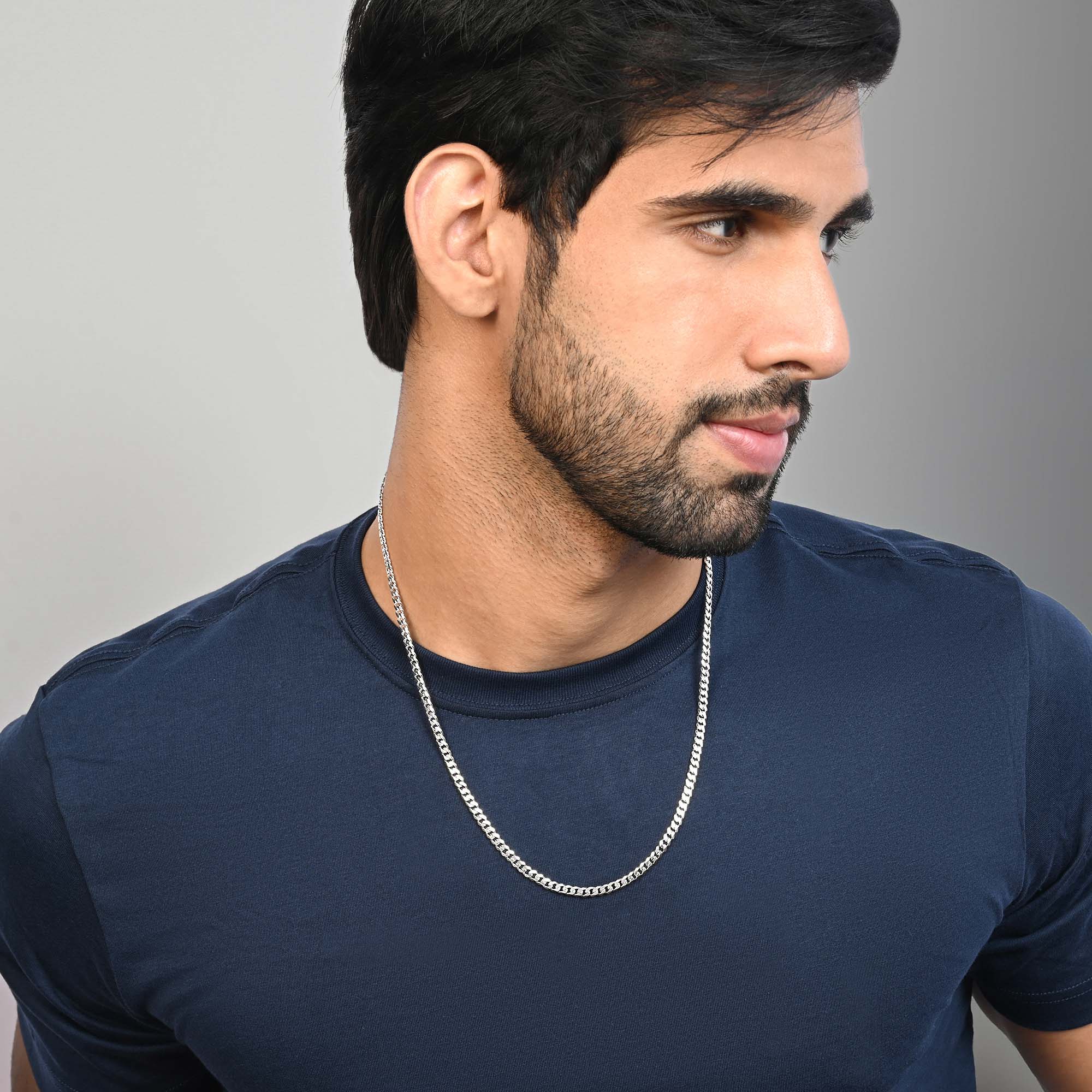 Italian Curb Silver Chain