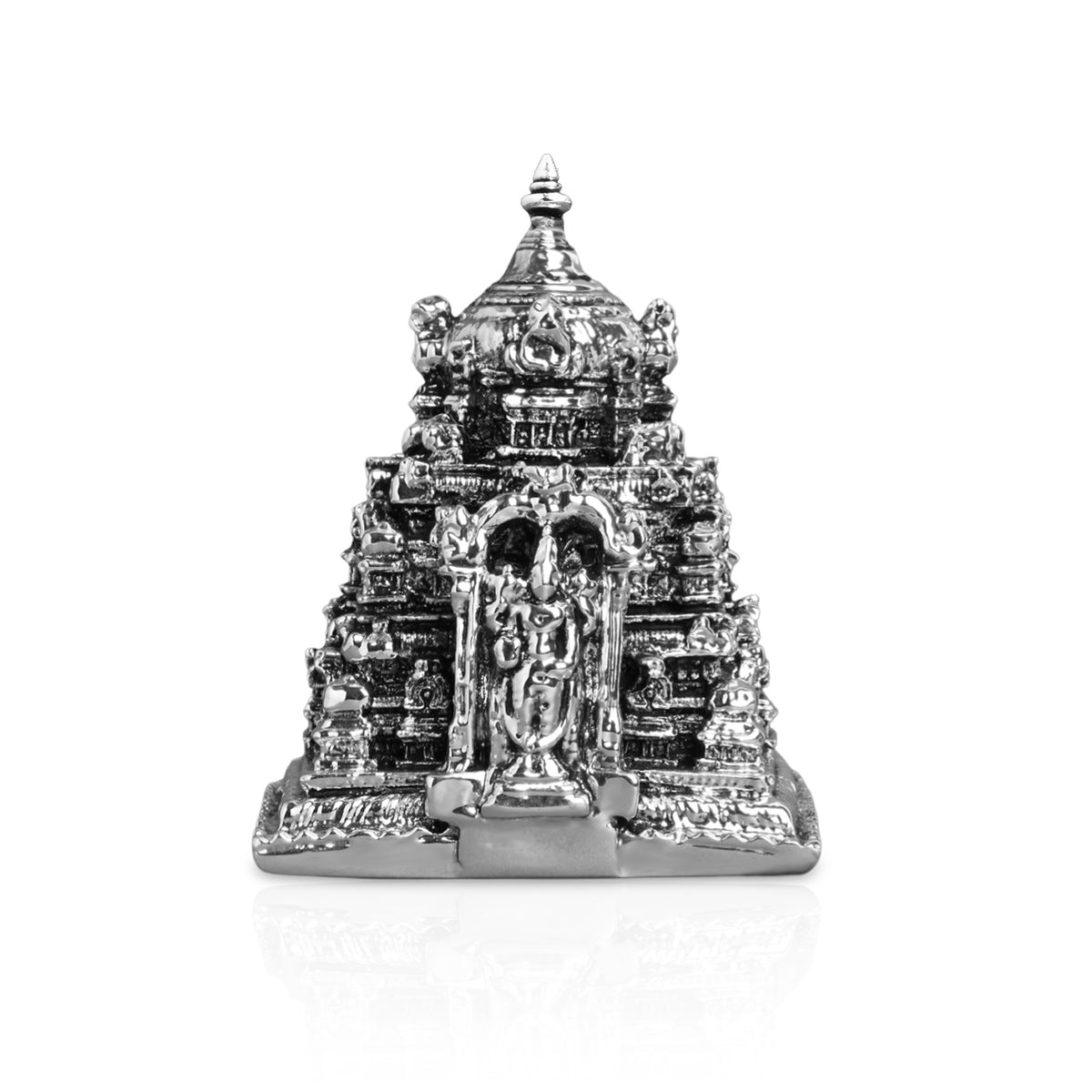 999 Silver Balaji Temple Miniature