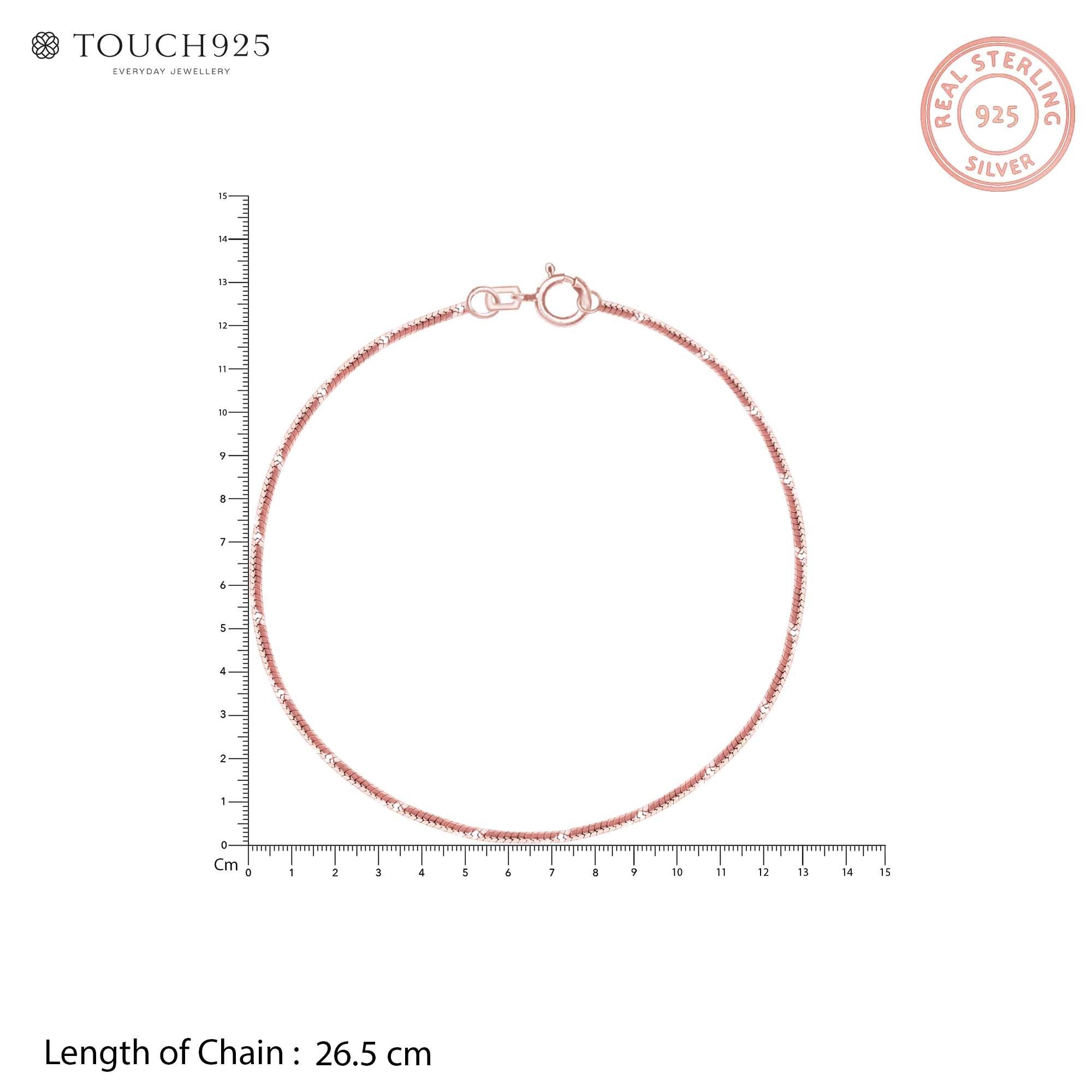 Twilight Shine Silver Anklet