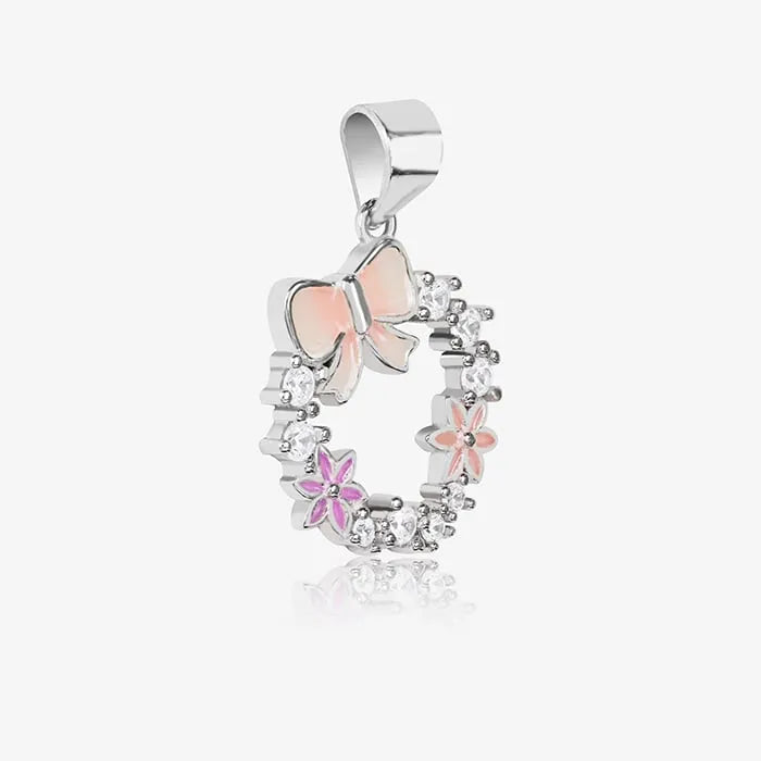 Flower Bow Pendant Set - Touch925