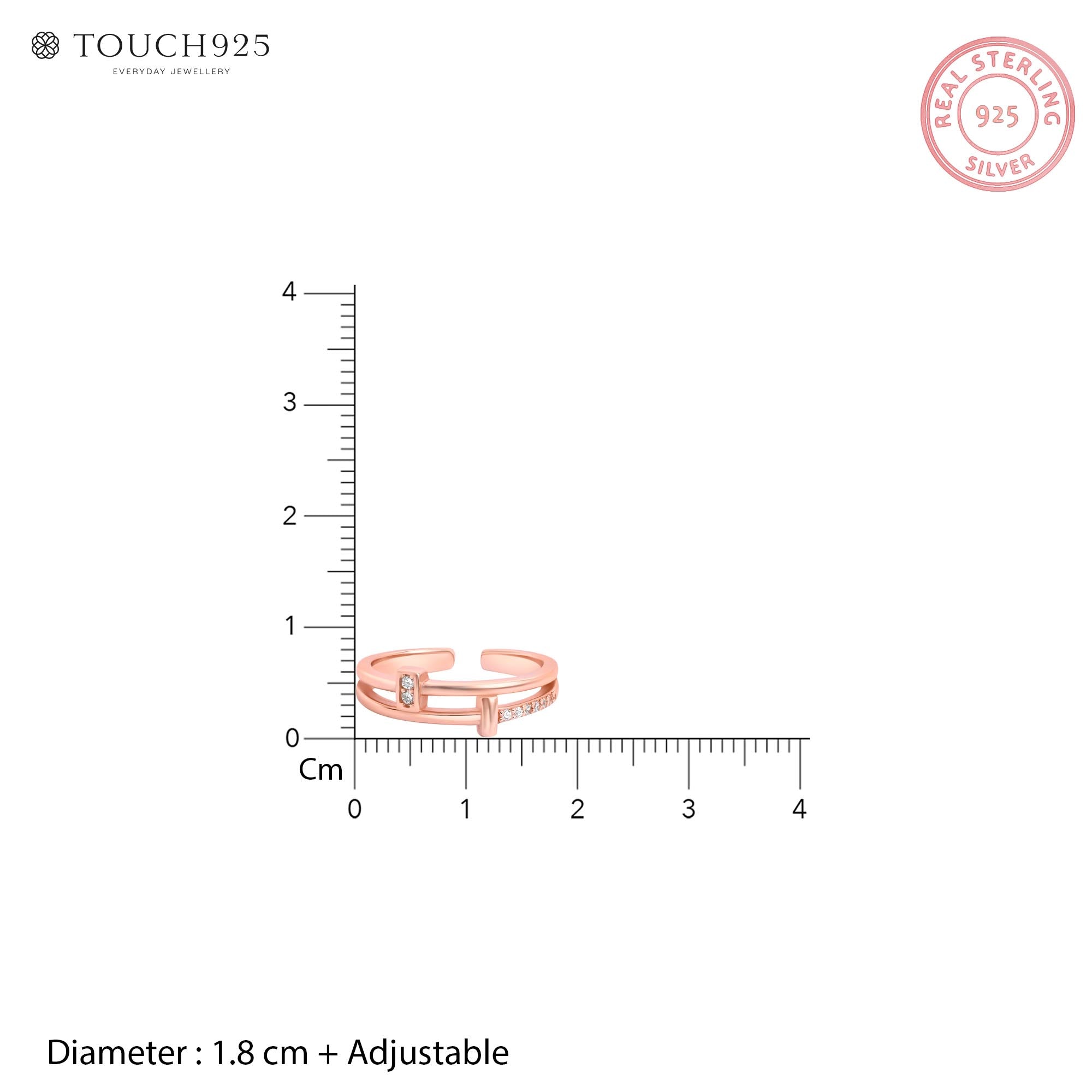 Verona Silver Toe Ring