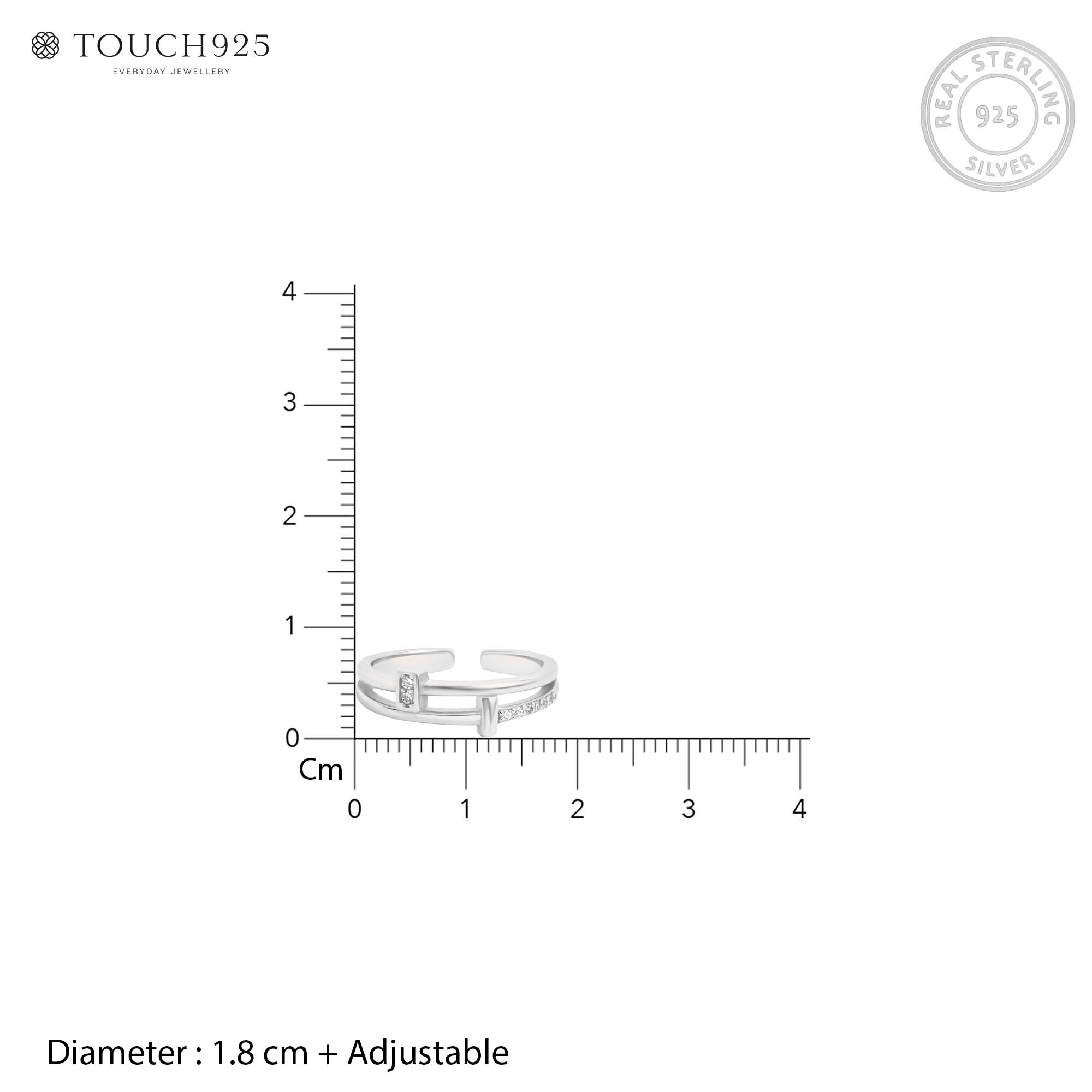 Verona Silver Toe Ring