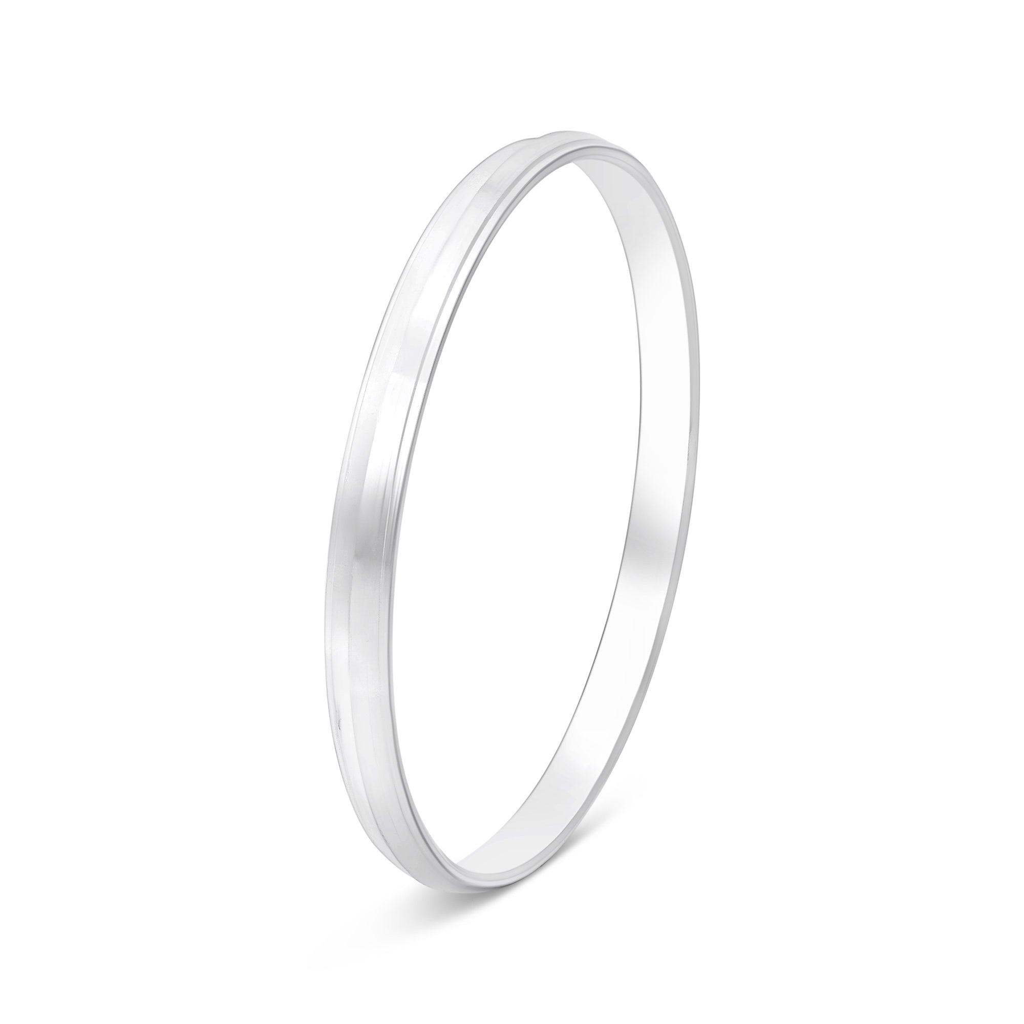 Prism Cut Silver Kada