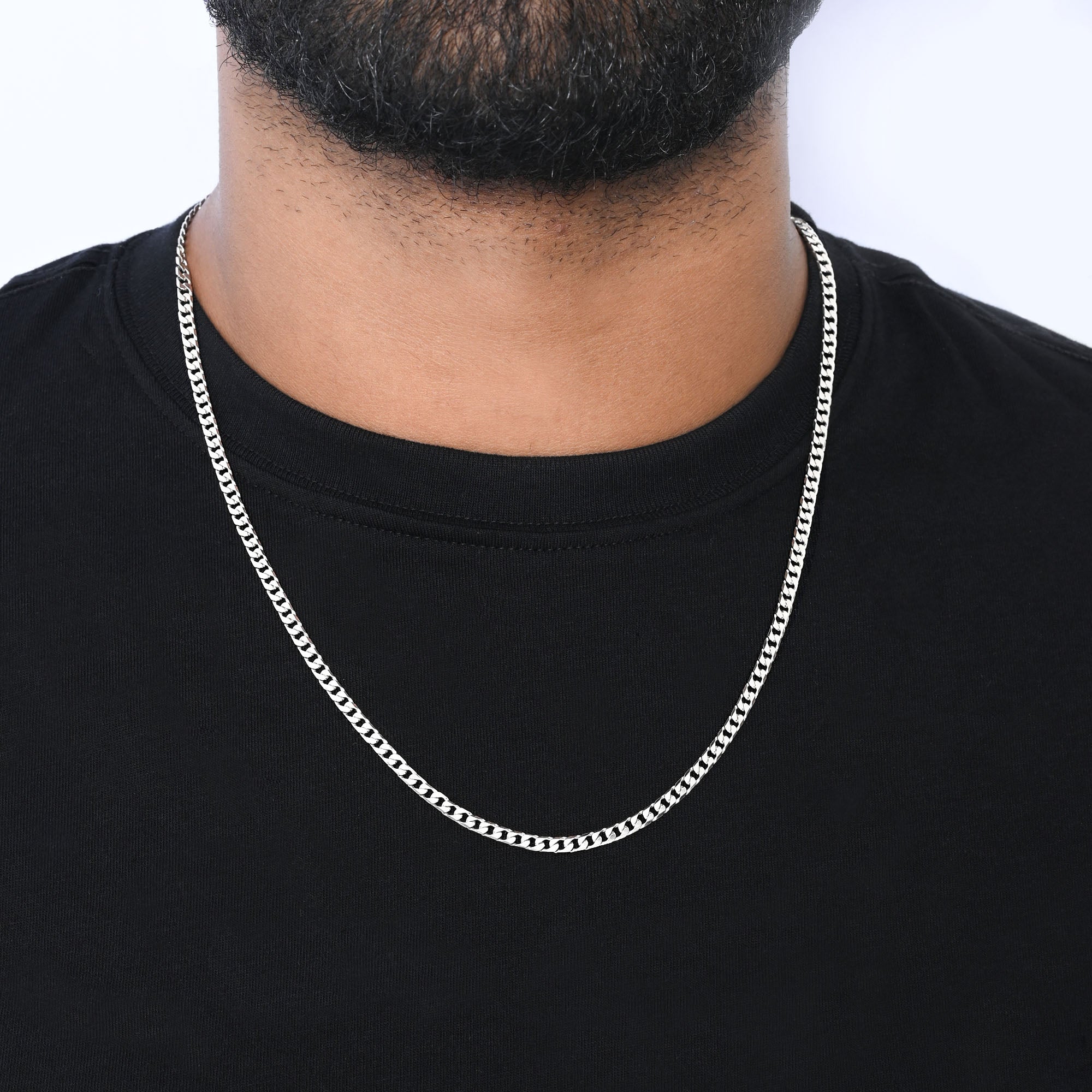 Sleek Flat Curb Silver Chain - Touch925 Silver Jewellery