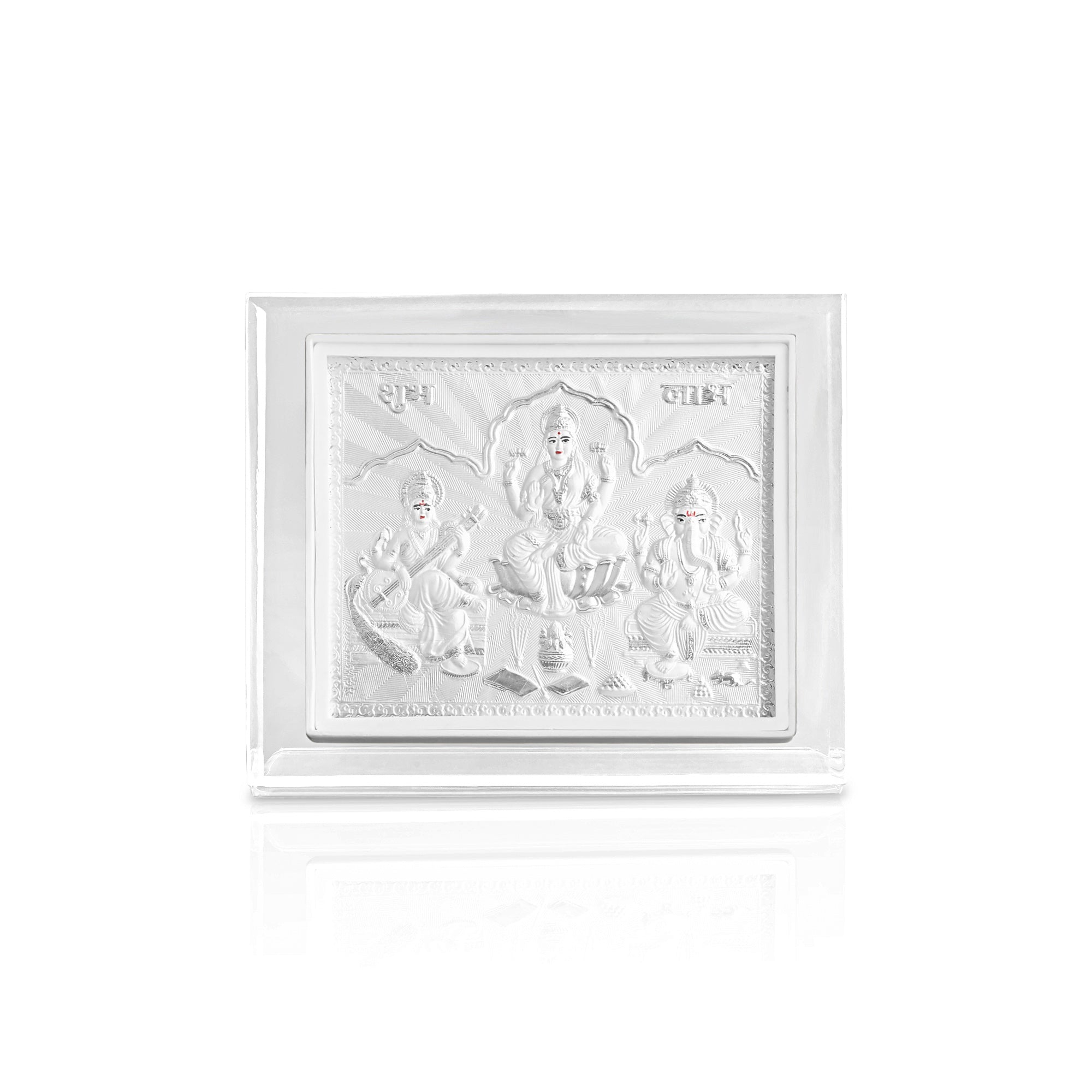 999 Silver Lakshmi Saraswati Ganesh Frame