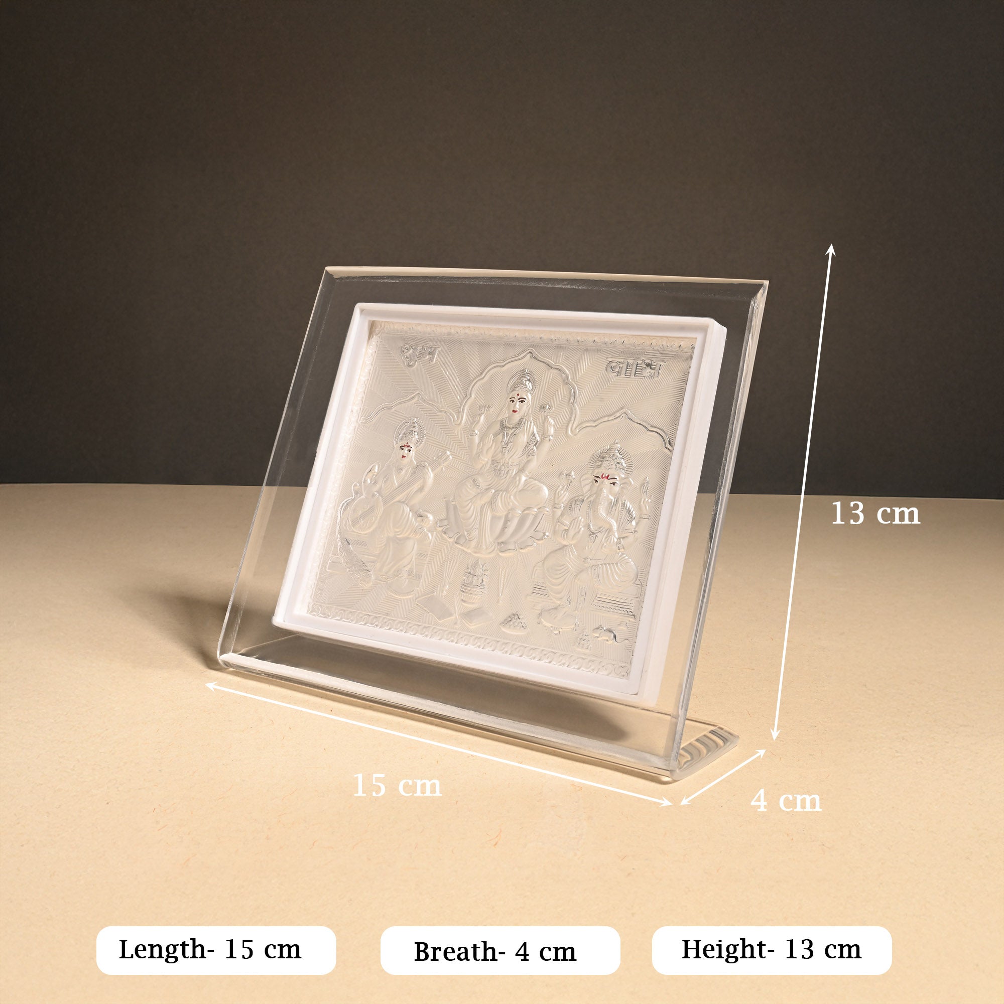 999 Silver Lakshmi Saraswati Ganesh Frame