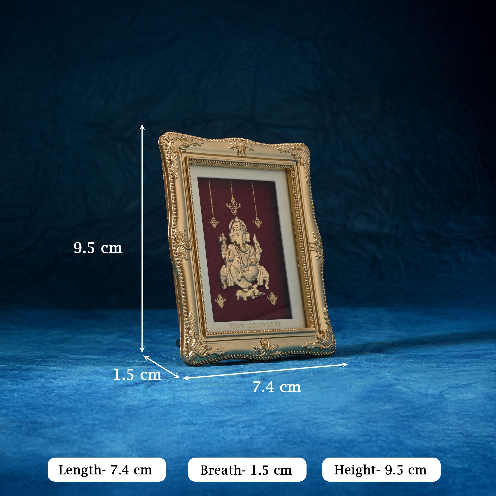 24K Gold Foil Ganesha Frame