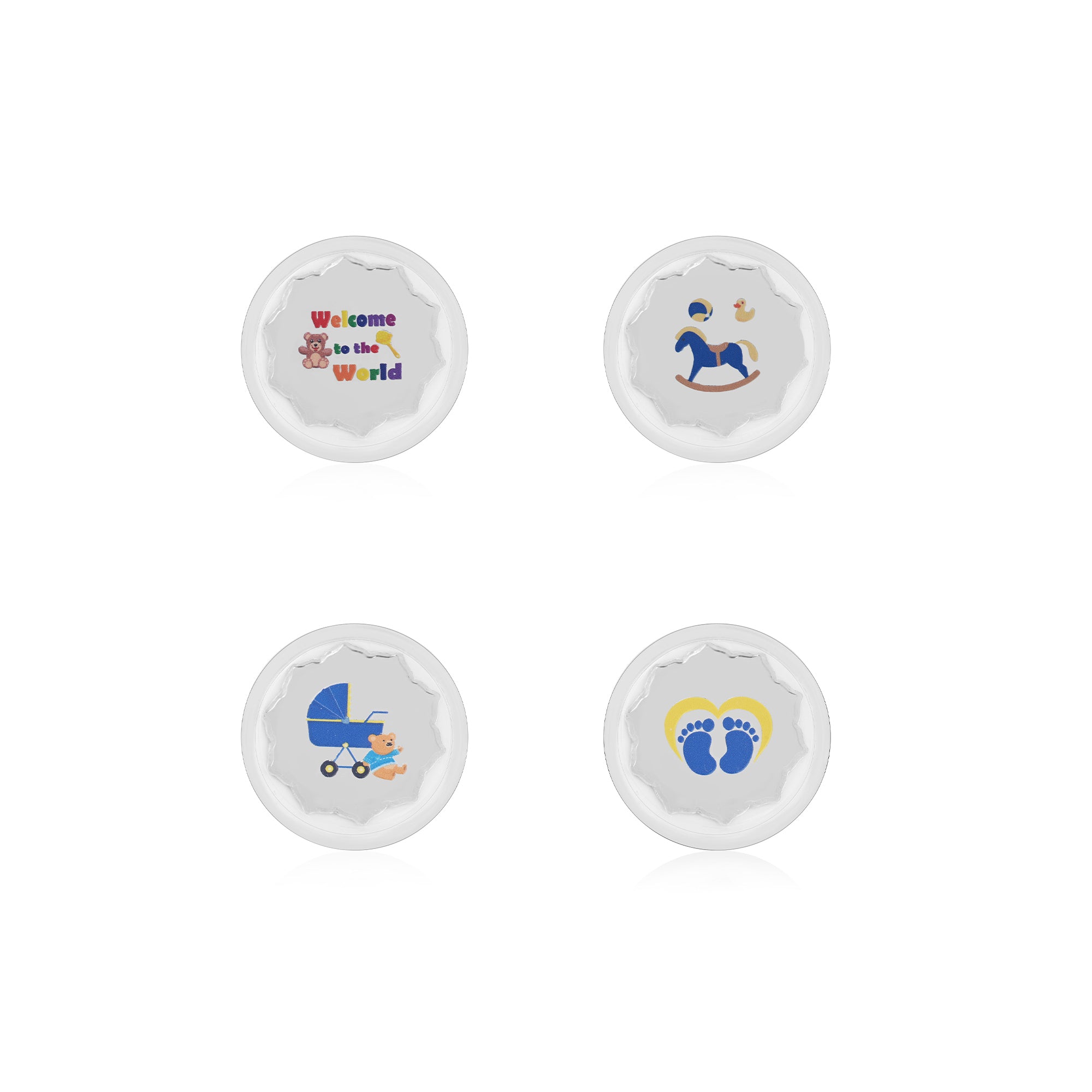 Baby Shower 999 Silver Coin Gift Set (4 Coins)