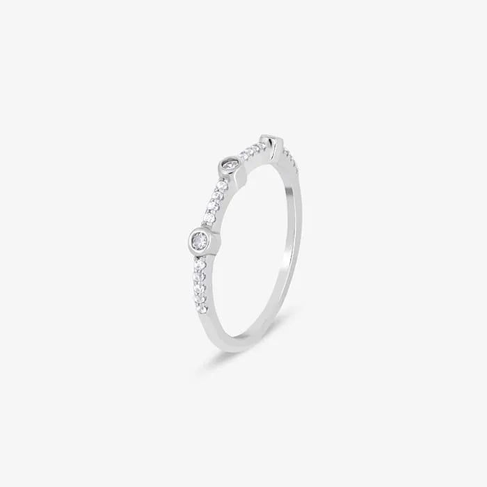 Silver Symphony Stack Rings - Touch925