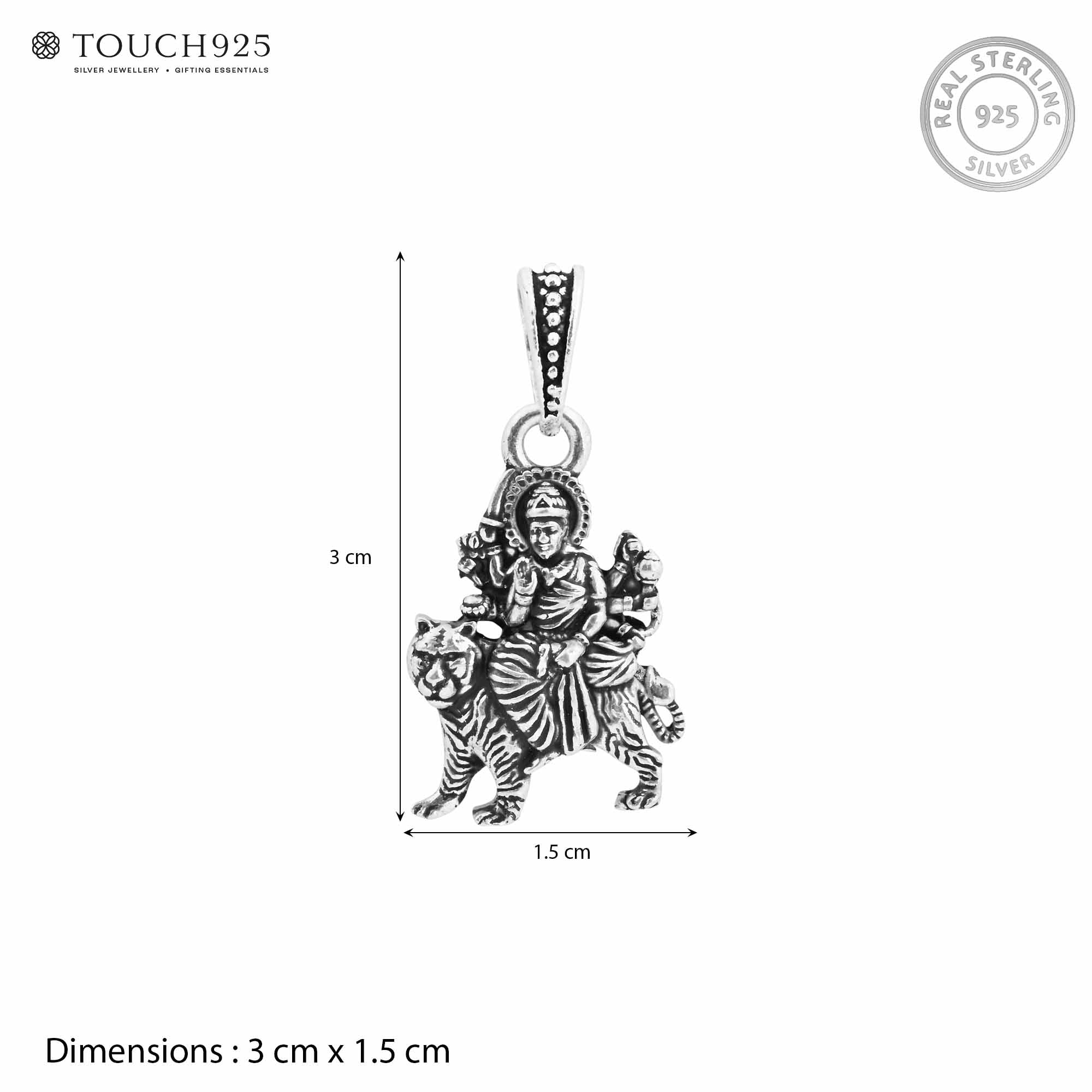 Durga Maa Tiger Pendant