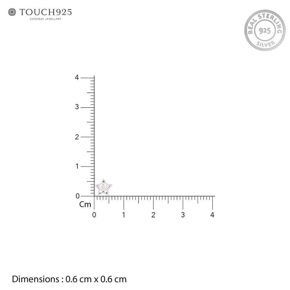 Starry Pearl Spark Nose Pin