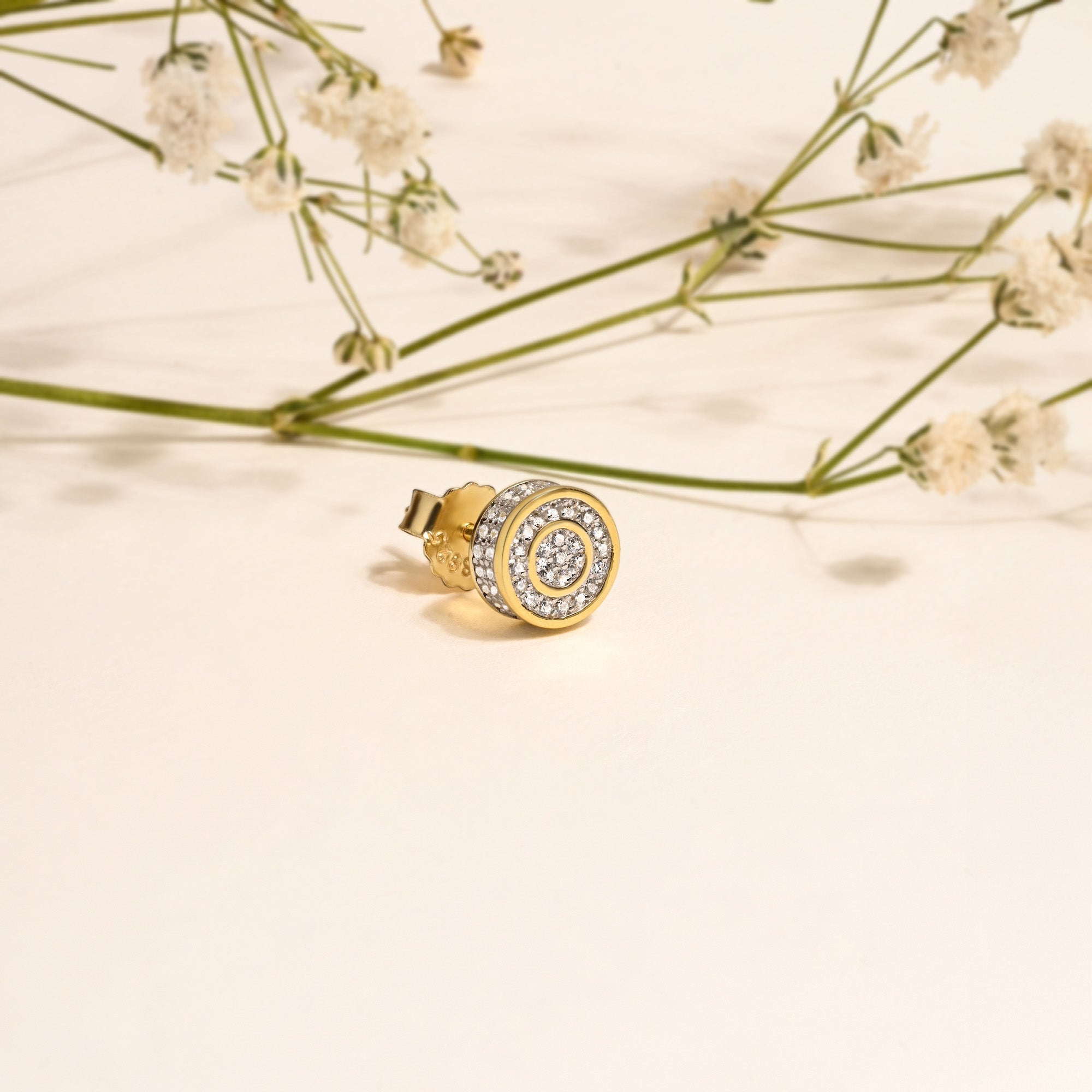 Circular Silver Studs