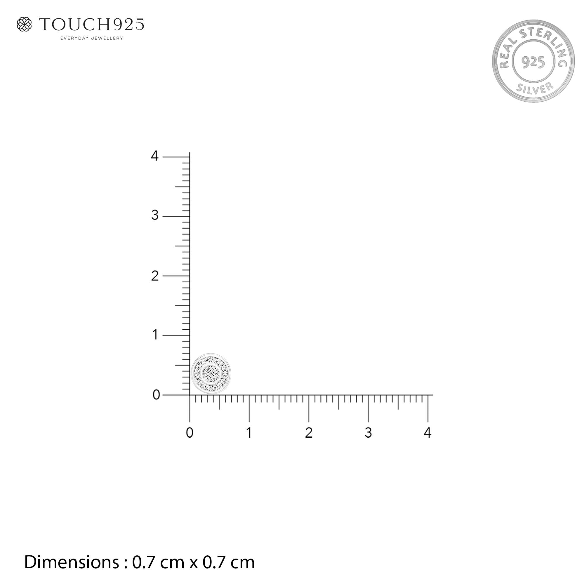 Circular Silver Studs