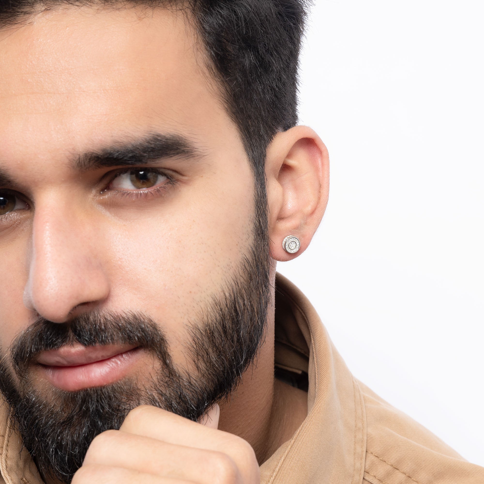 Circular Silver Studs