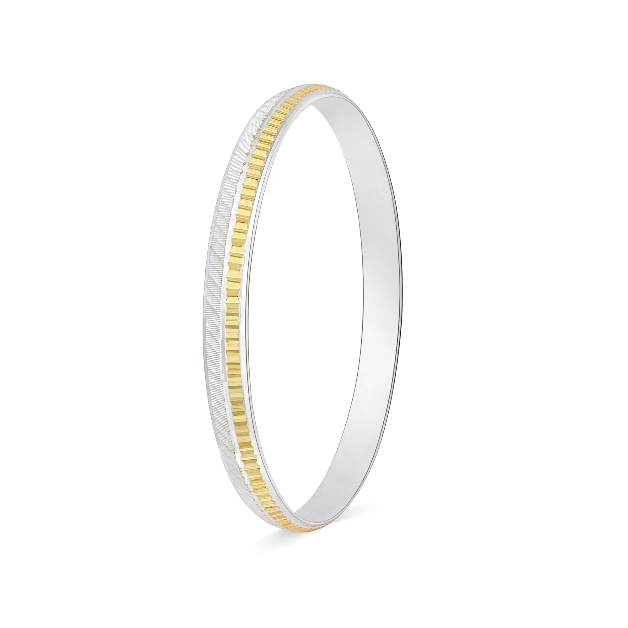 Dual-Tone Textured Men Kada