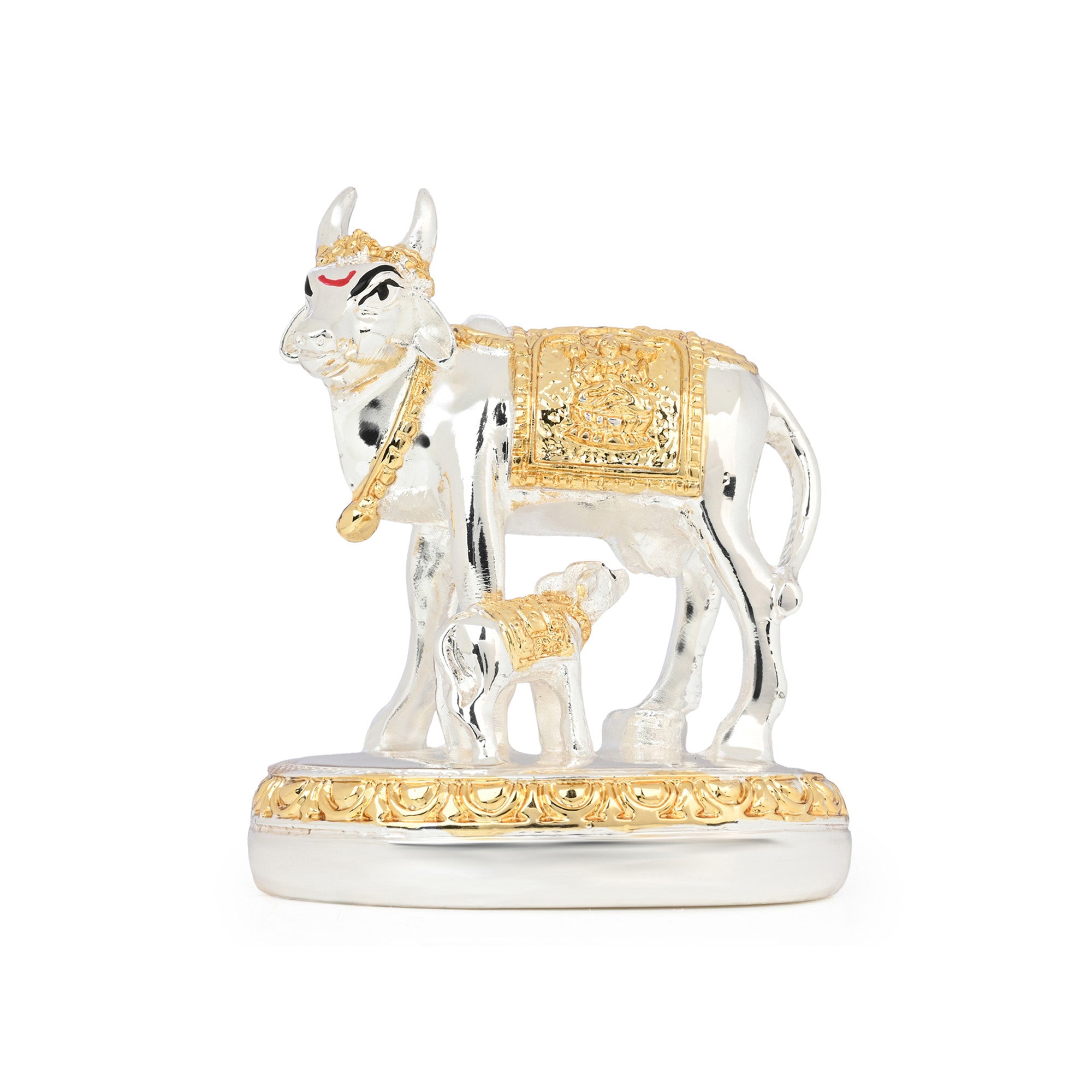 999 Silver Kamdhenu Idol