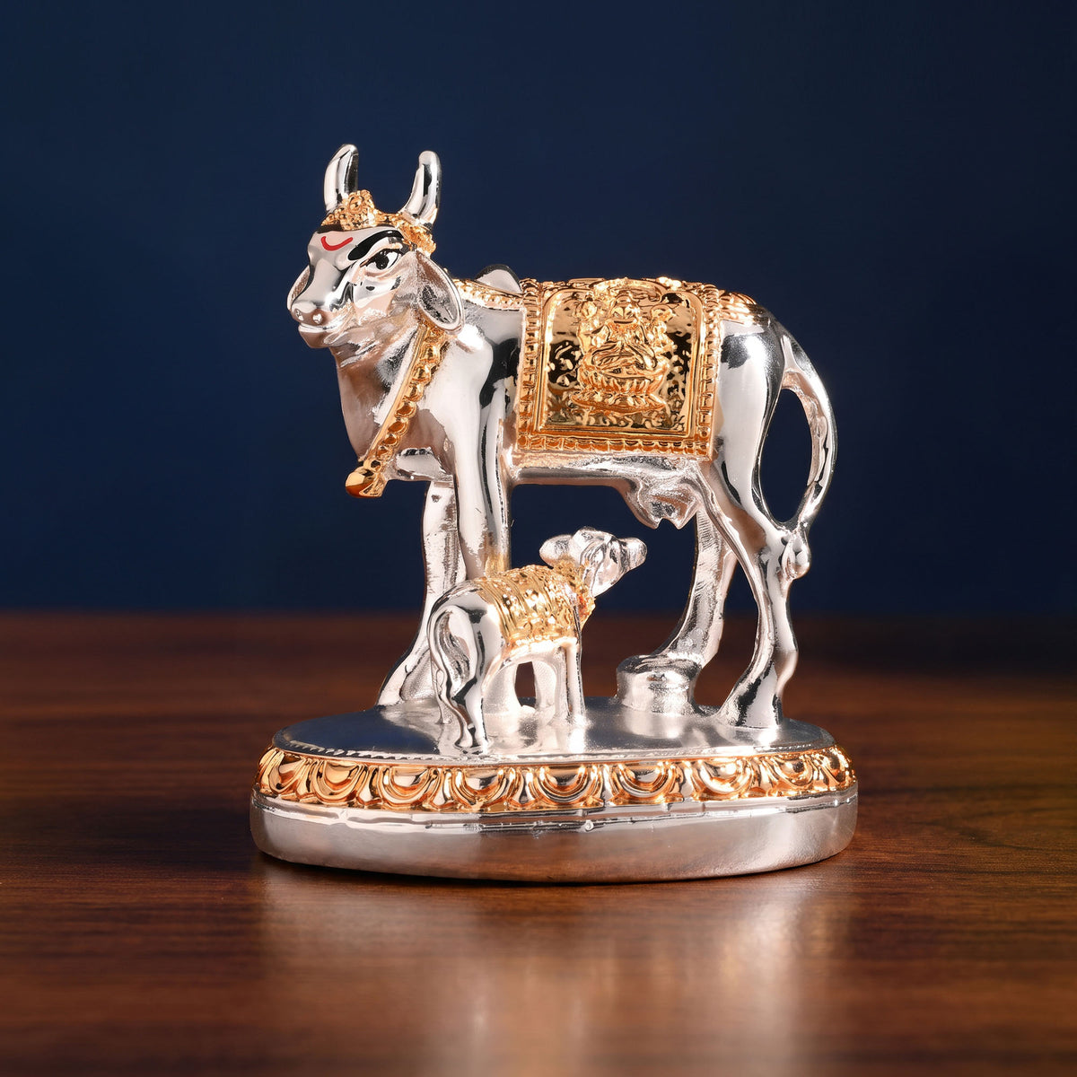 999 Silver Kamdhenu Idol