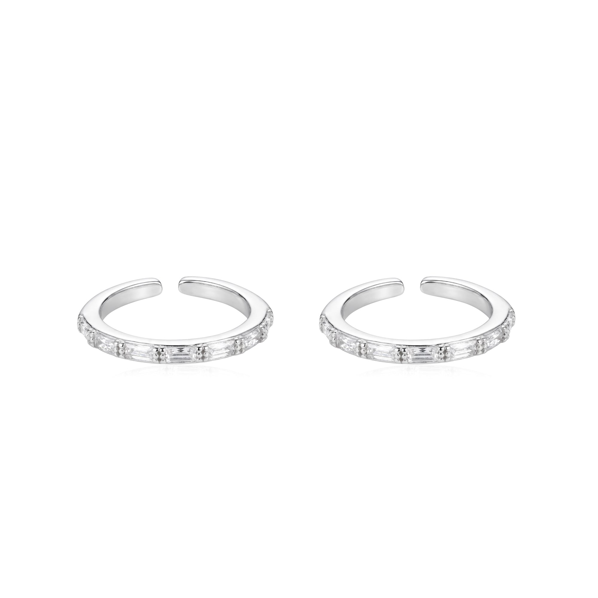Classic Baguette Zircon Toe Ring