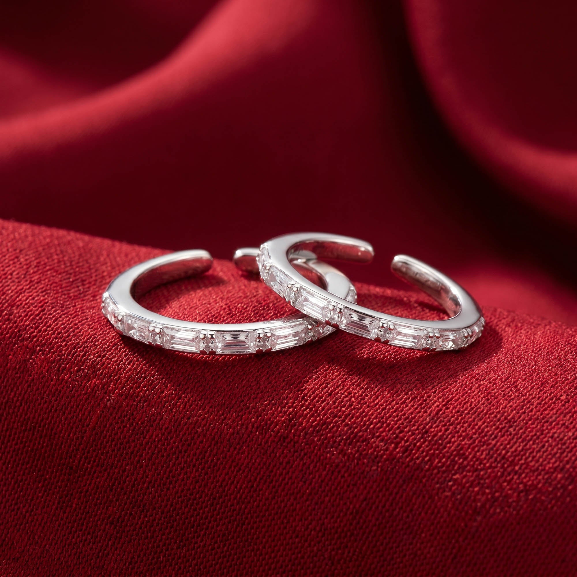 Classic Baguette Zircon Toe Ring