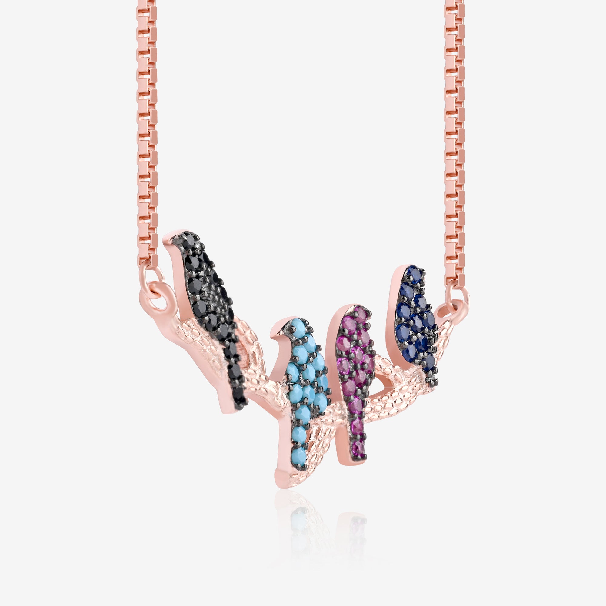 Colorful Bird Charm Necklace