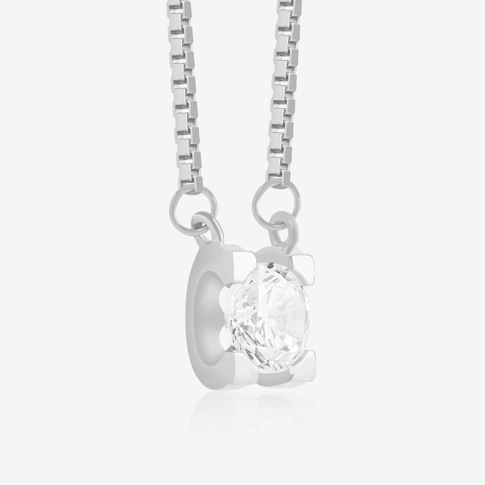 Crystal Solitaire Necklace
