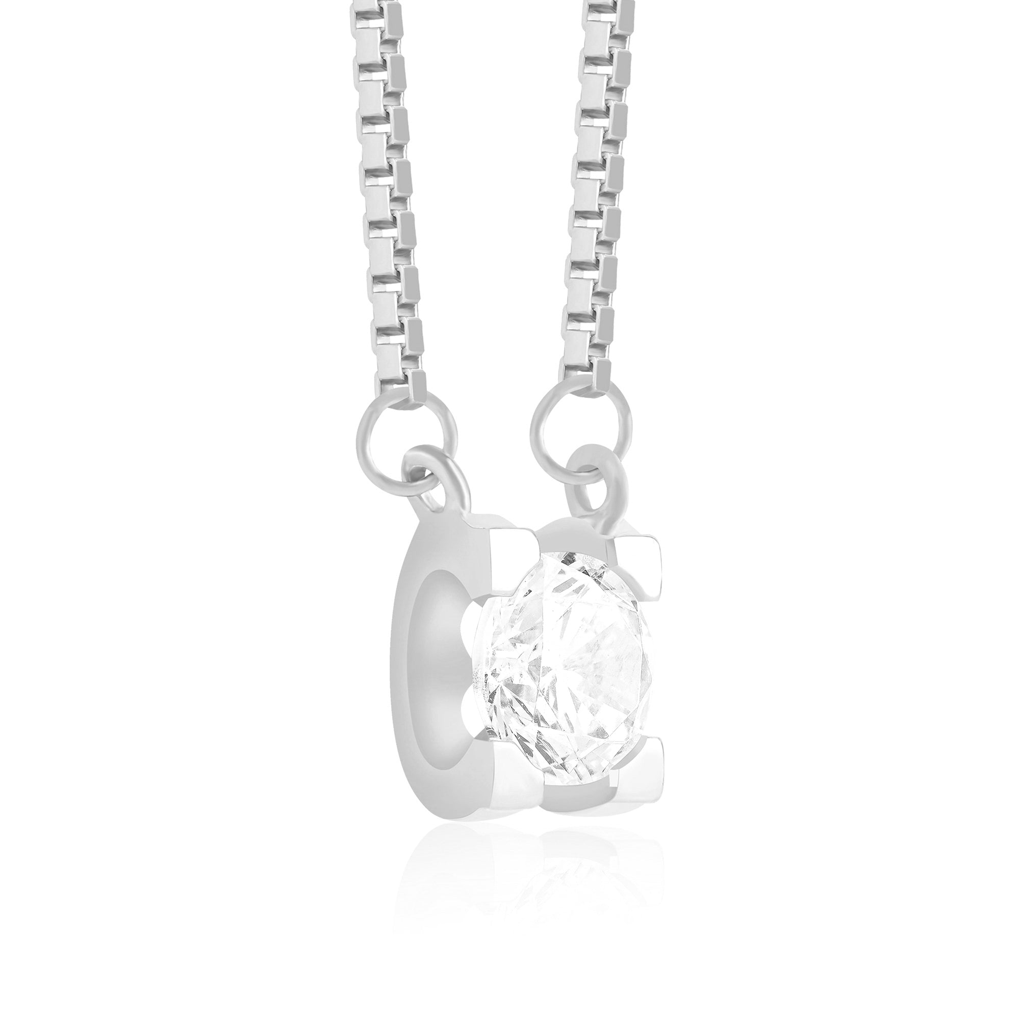 Crystal Solitaire Necklace