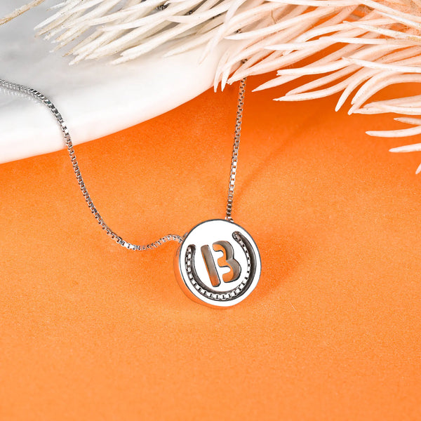 Circular Initial 'B' Necklace